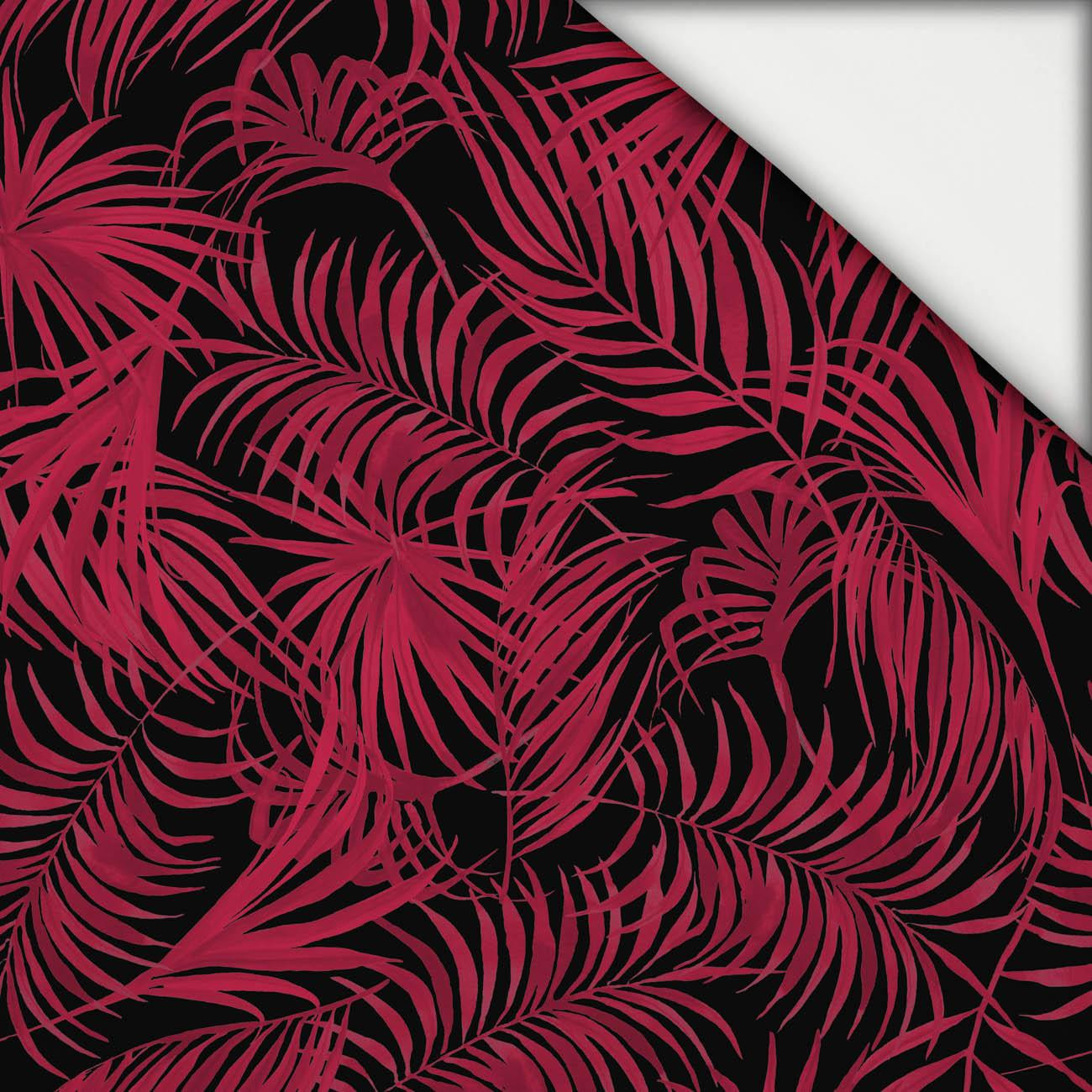 PALM LEAVES pat. 4 / viva magenta - light brushed knitwear