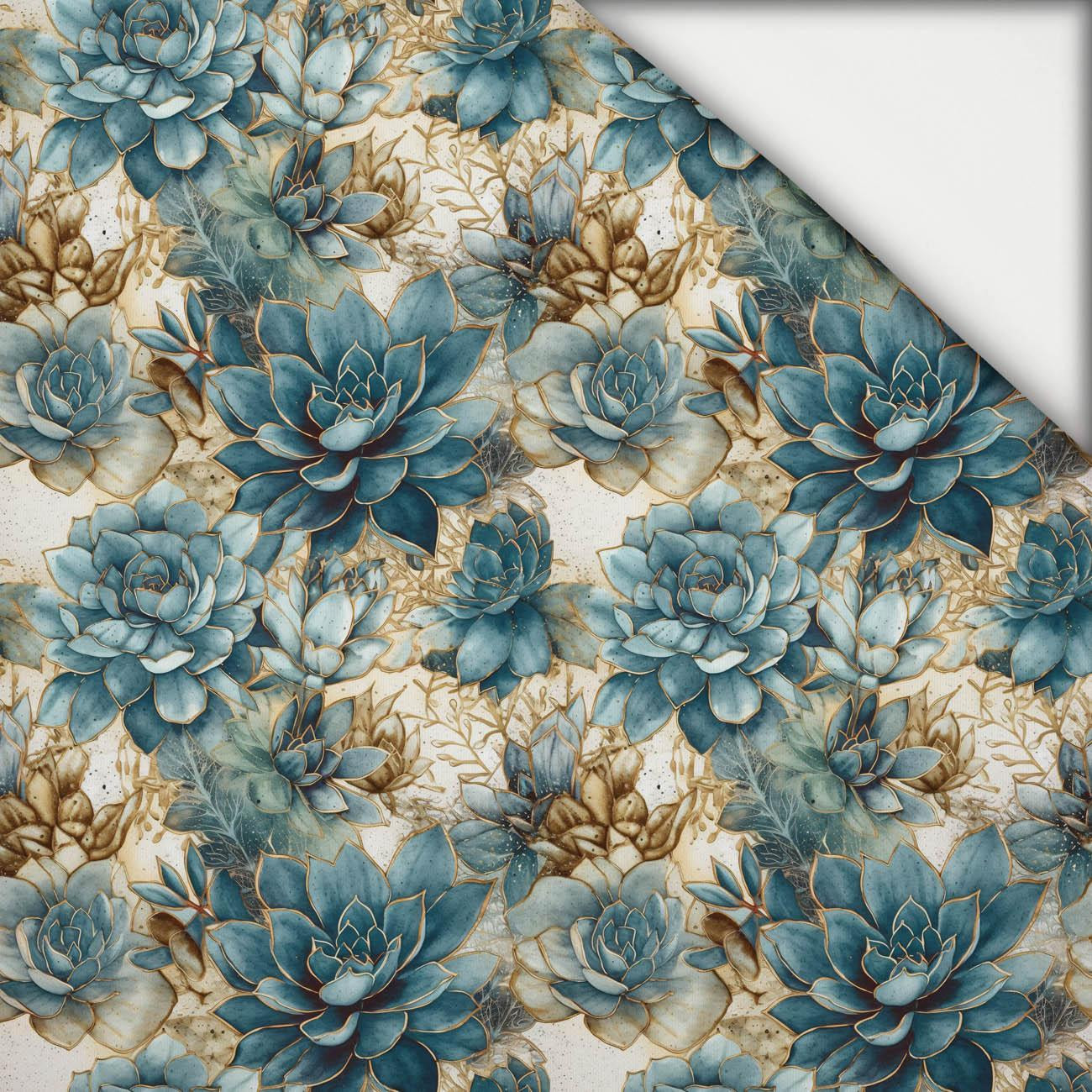 SUCCULENT PLANTS PAT. 1 - light brushed knitwear