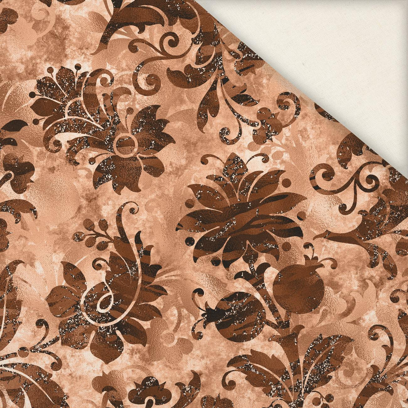 FLORAL  pat. 9 / peach fuzz - Linen 100%