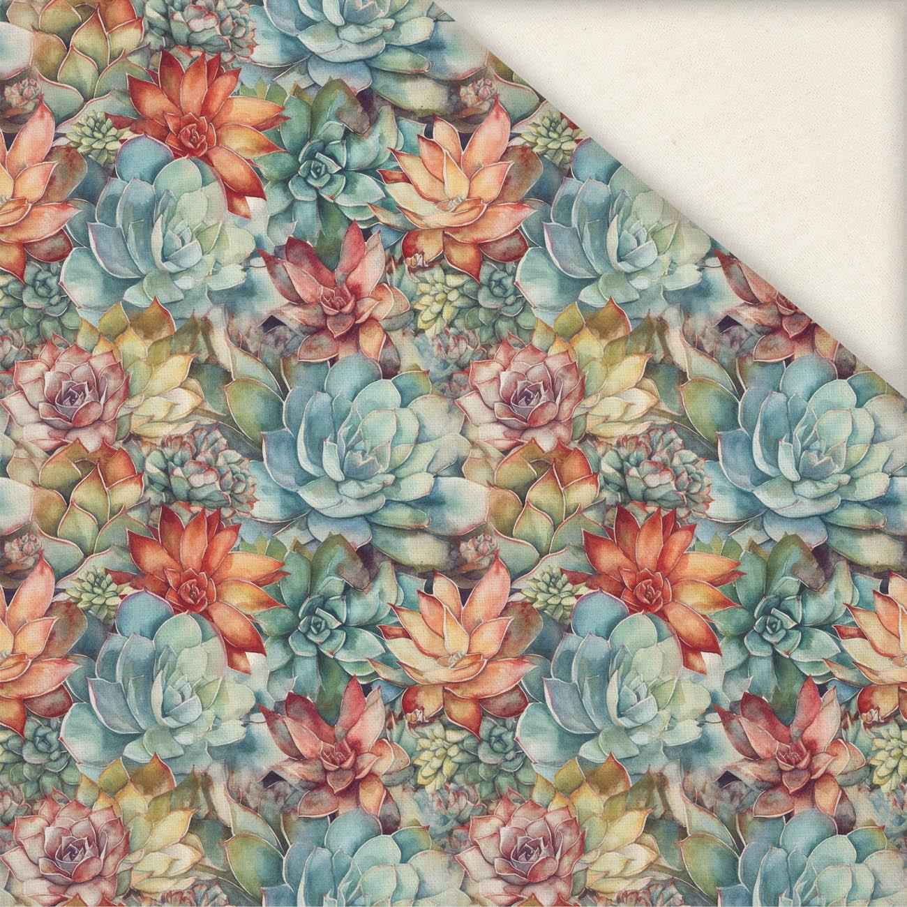 SUCCULENT PLANTS PAT. 7 - Linen 100%