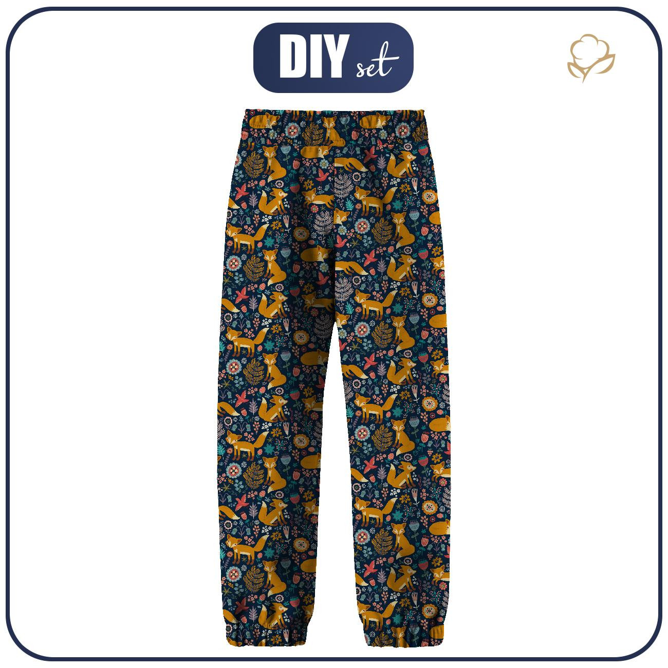 CHILDREN'S SOFTSHELL TROUSERS (YETI) - FOXES IN THE FORREST