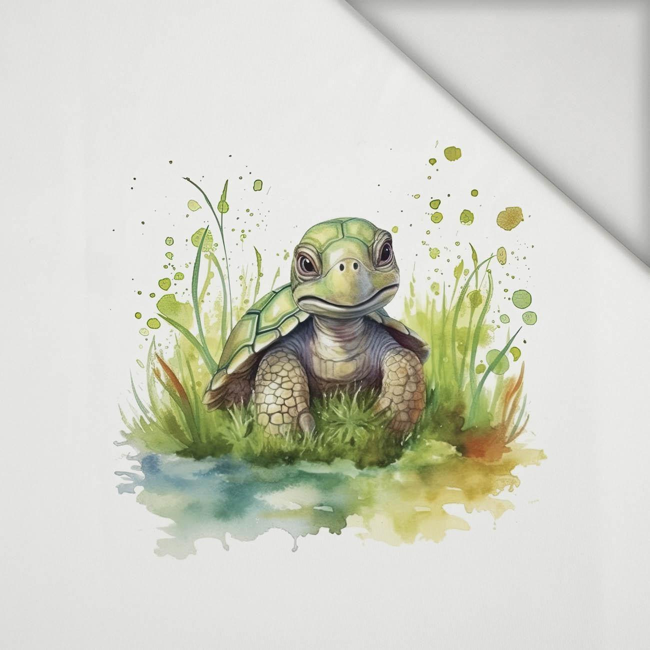 WATERCOLOR TORTOISE - panel (60cm x 50cm) lycra 300g