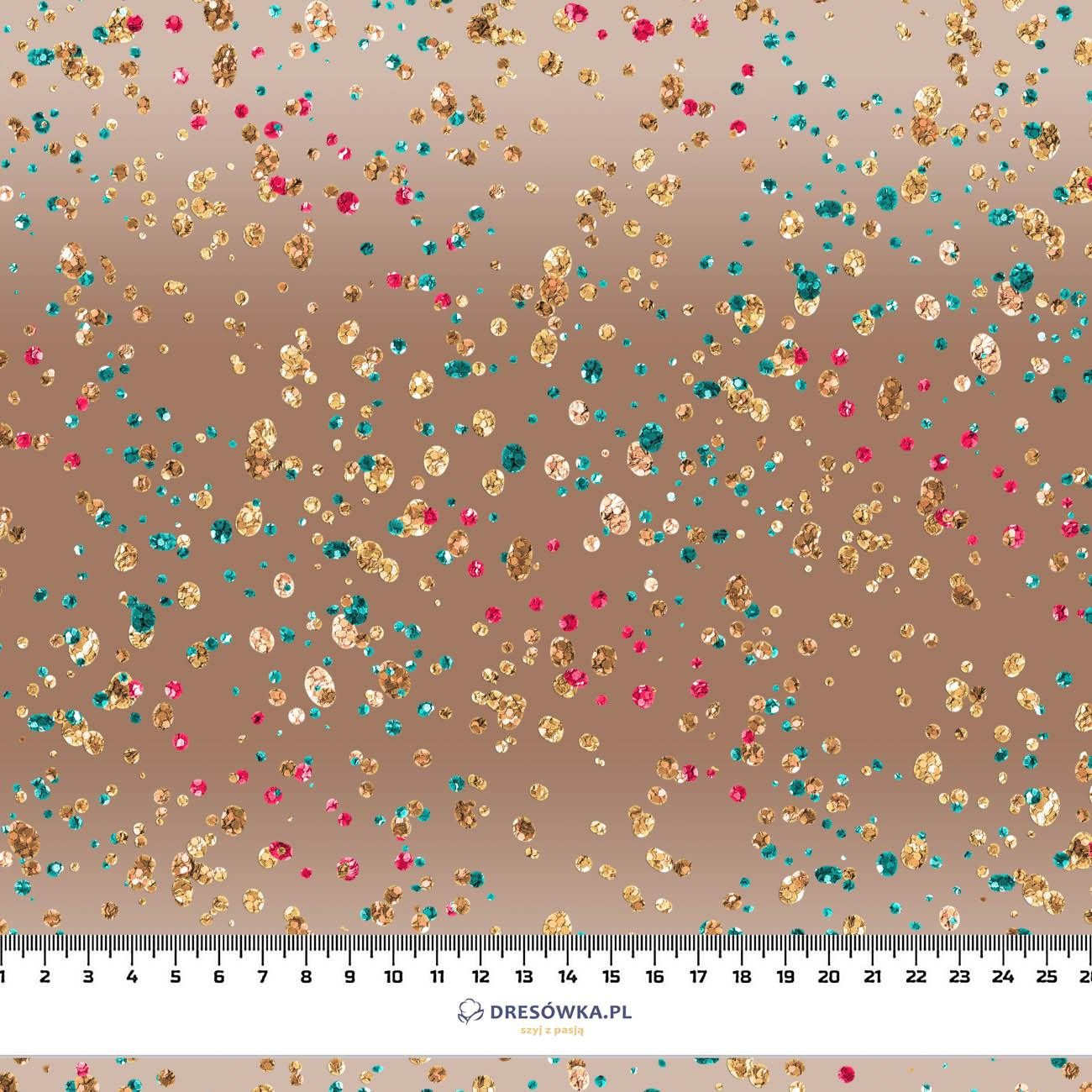 50cm GLITTER MIX (GLITTER AUTUMN) - single jersey with elastane 