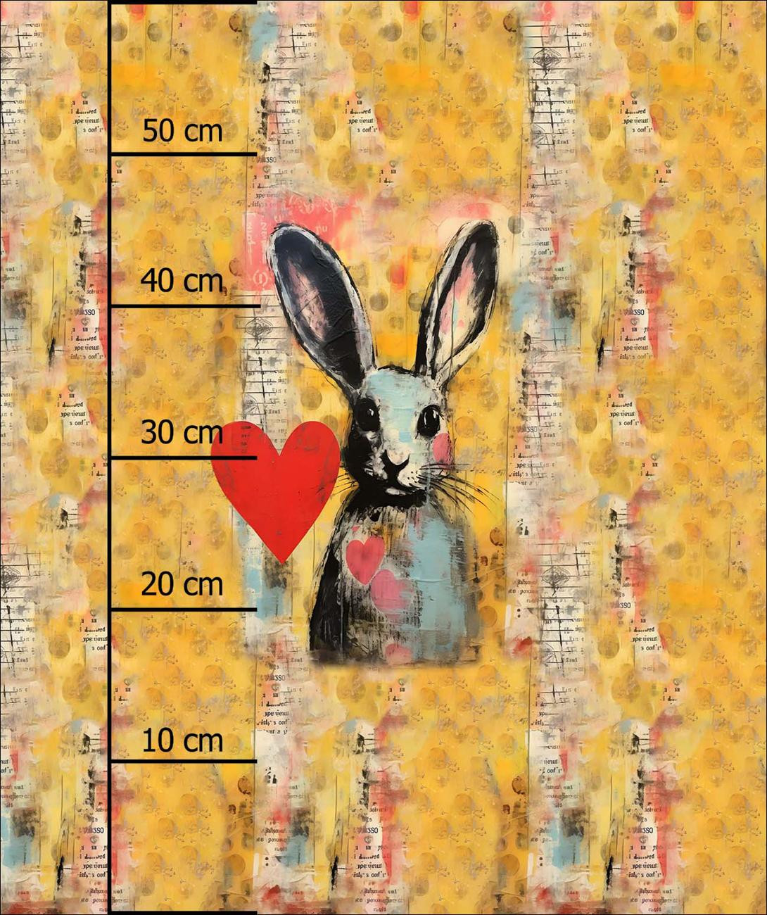 HARE PORTRAIT - panel (60cm x 50cm) Waterproof woven fabric