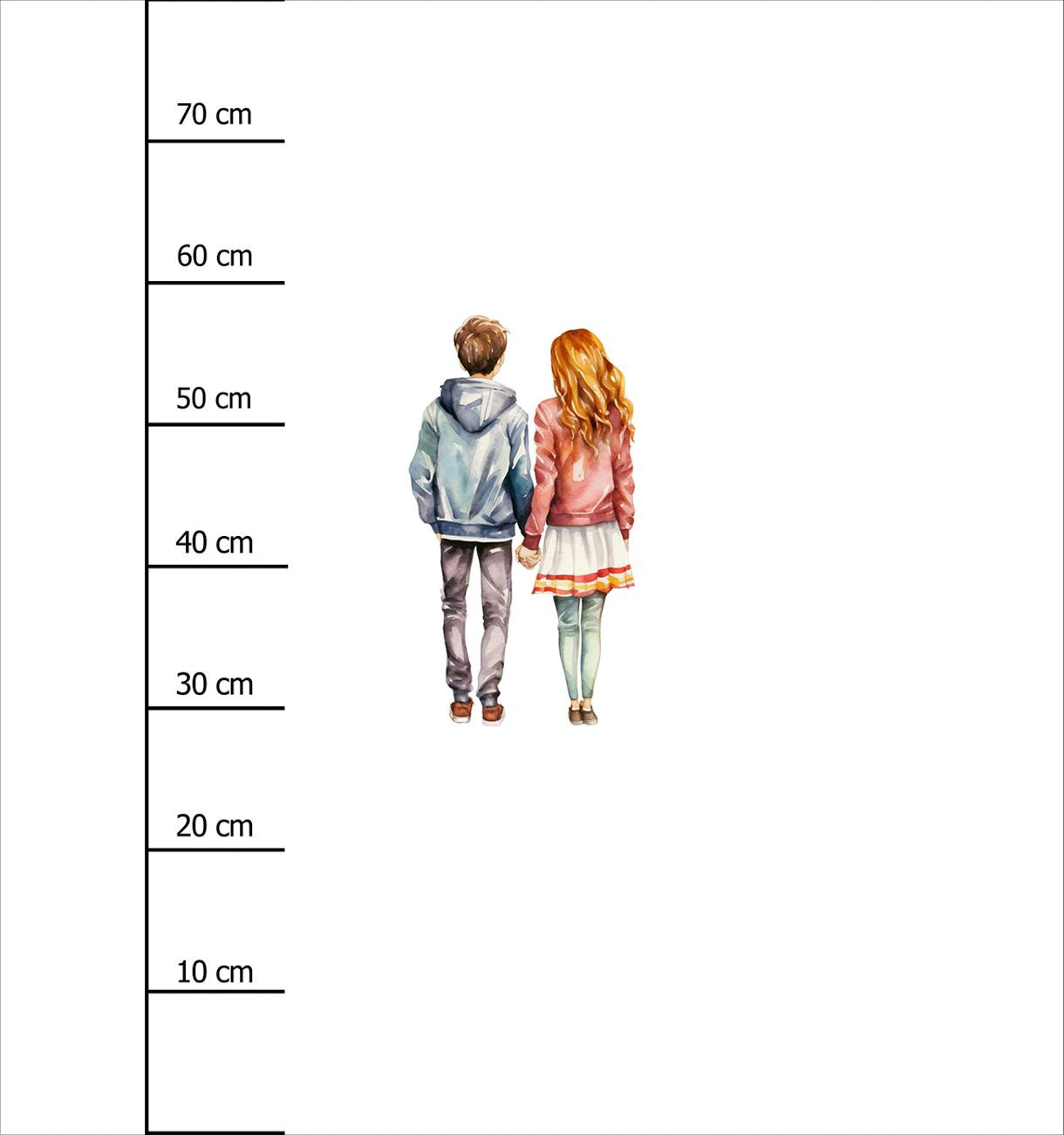 COUPLE - panel (75cm x 80cm) looped knit