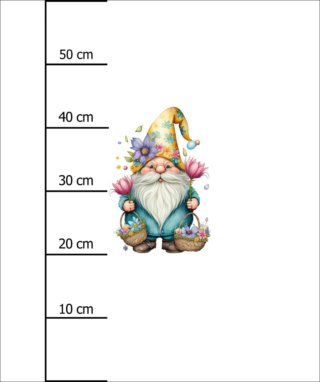 EASTER GNOME PAT. 1 -  PANEL (60cm x 50cm) brushed knitwear with elastane ITY