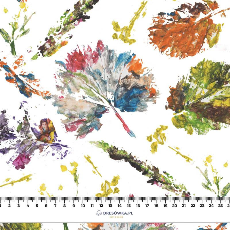 COLORFUL LEAVES / white - softshell