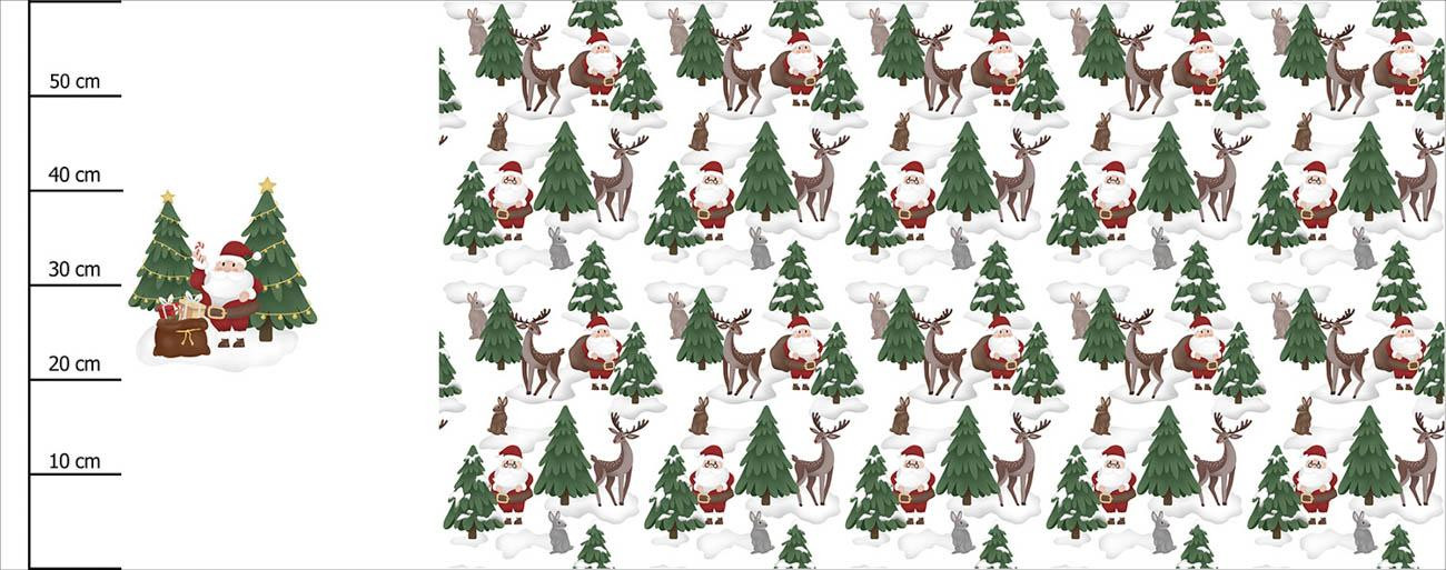 SANTA WITH A BAG OF PRESENTS (IN THE SANTA CLAUS FOREST) - PANORAMIC PANEL (60 x 155cm)