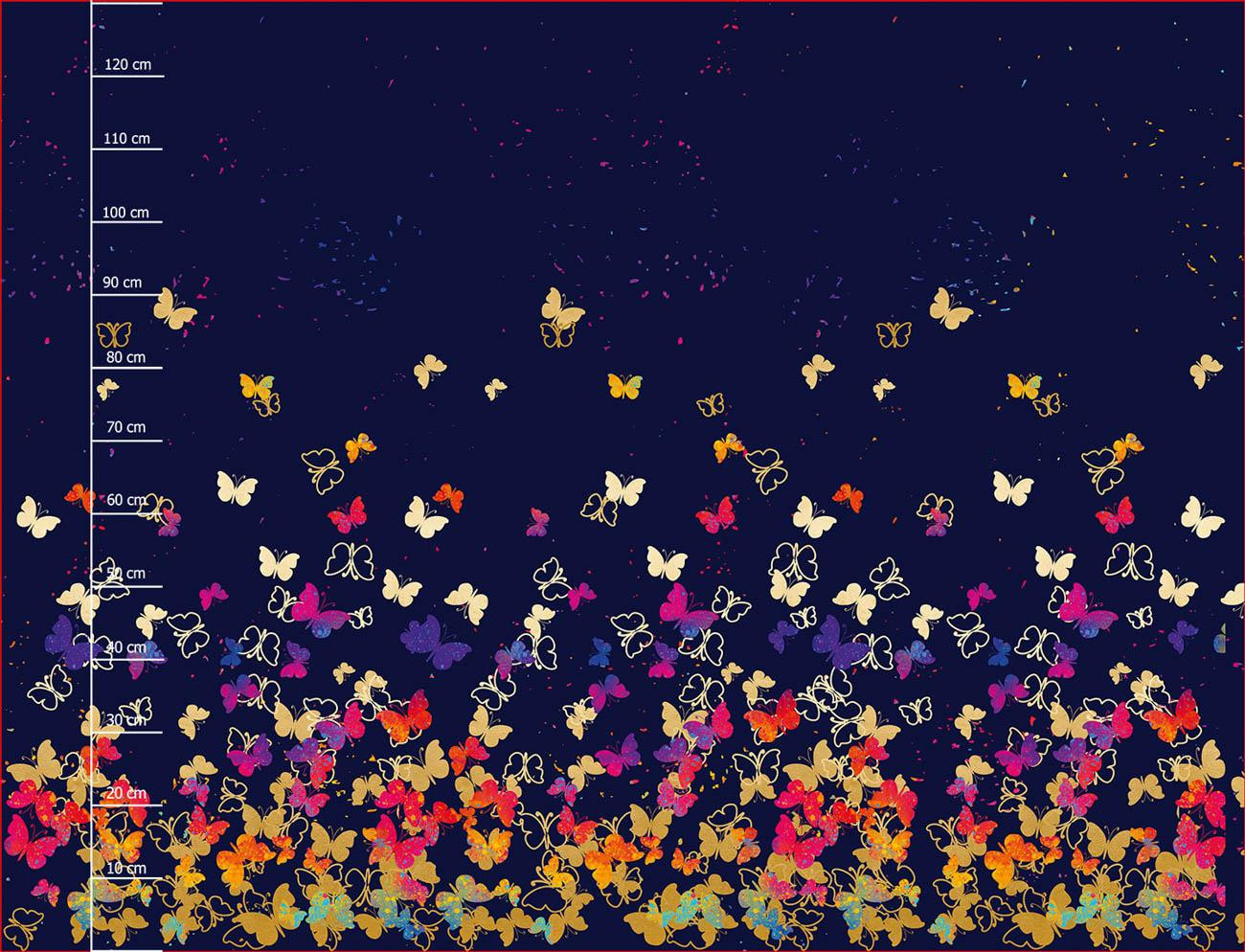 BUTTERFLIES / colorful - dress panel 
