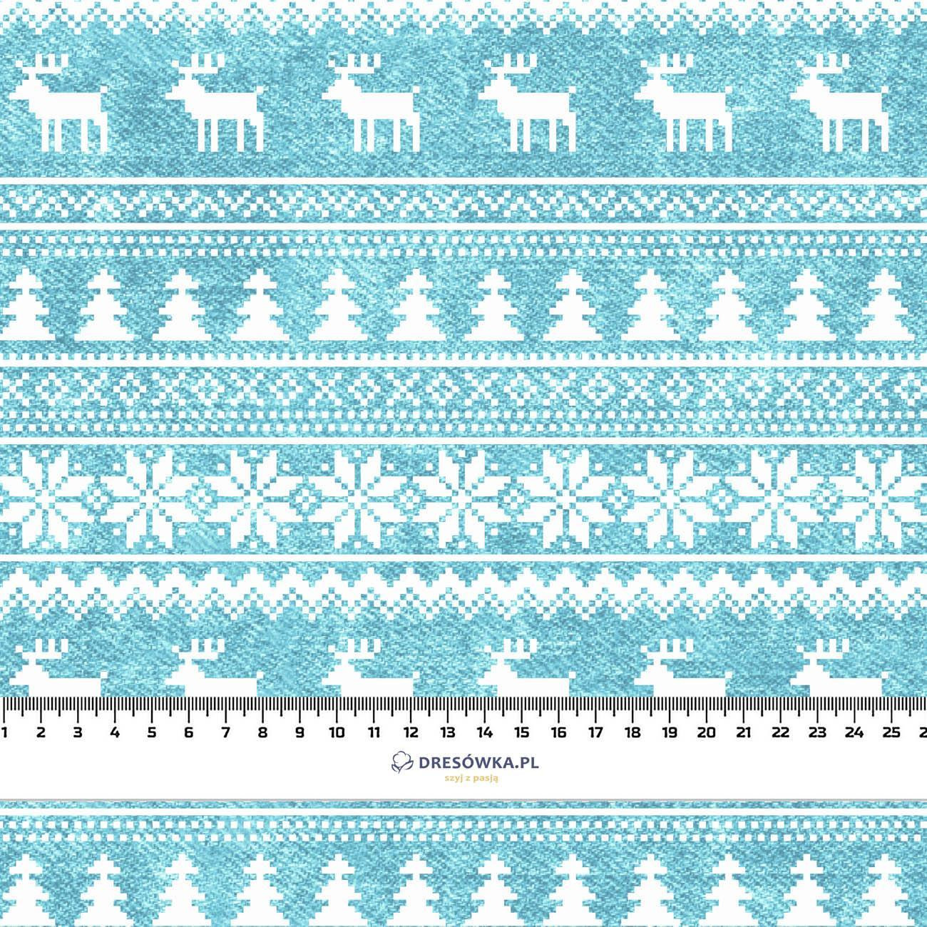 REINDEERS PAT. 2 / ACID WASH SEA BLUE - light brushed knitwear