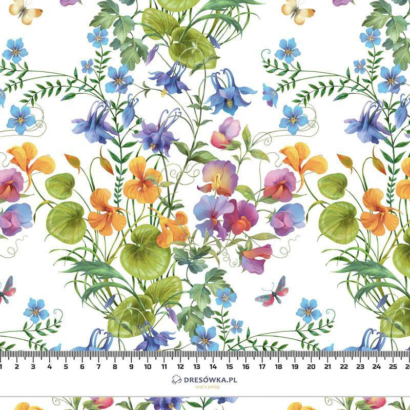 BUCOLIC FLOWERS - viscose woven fabric