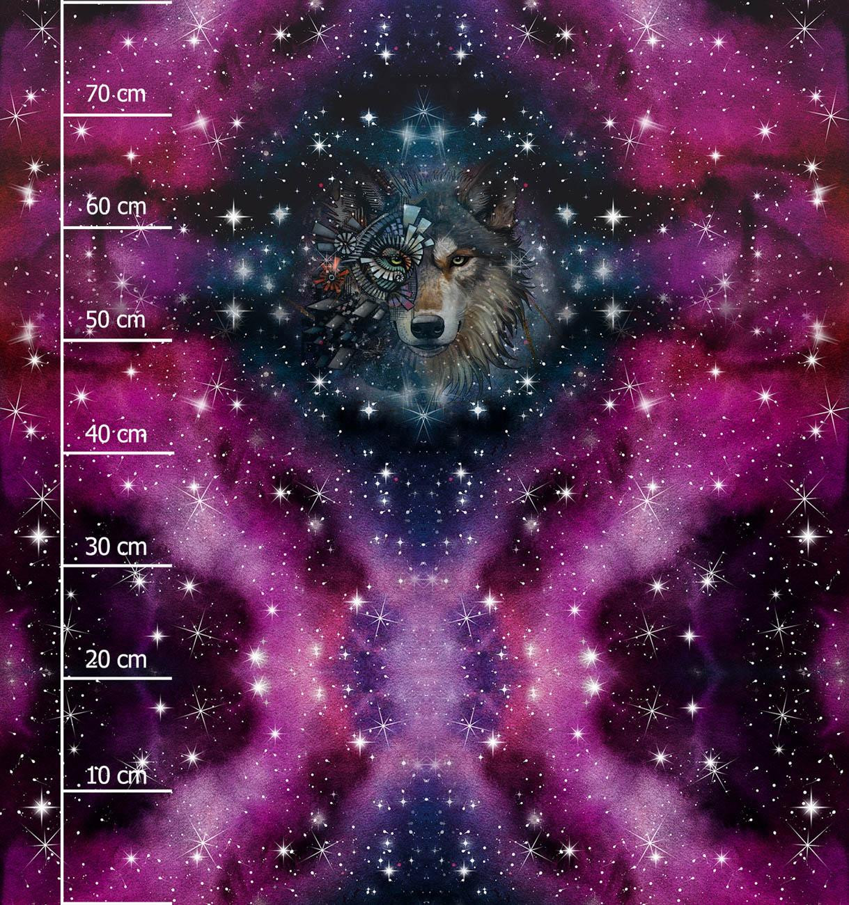 WOLF / WATERCOLOR GALAXY PAT. 8 - panel (75cm x 80cm)