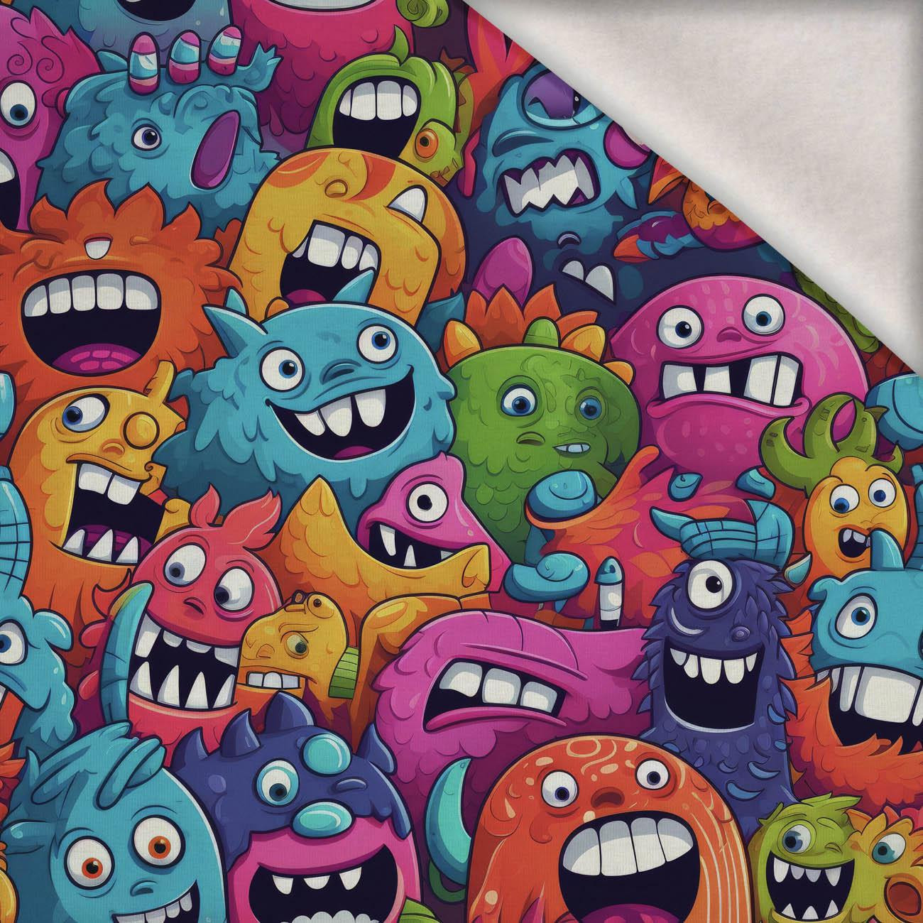 CRAZY MONSTERS PAT. 4 - brushed knitwear with elastane ITY