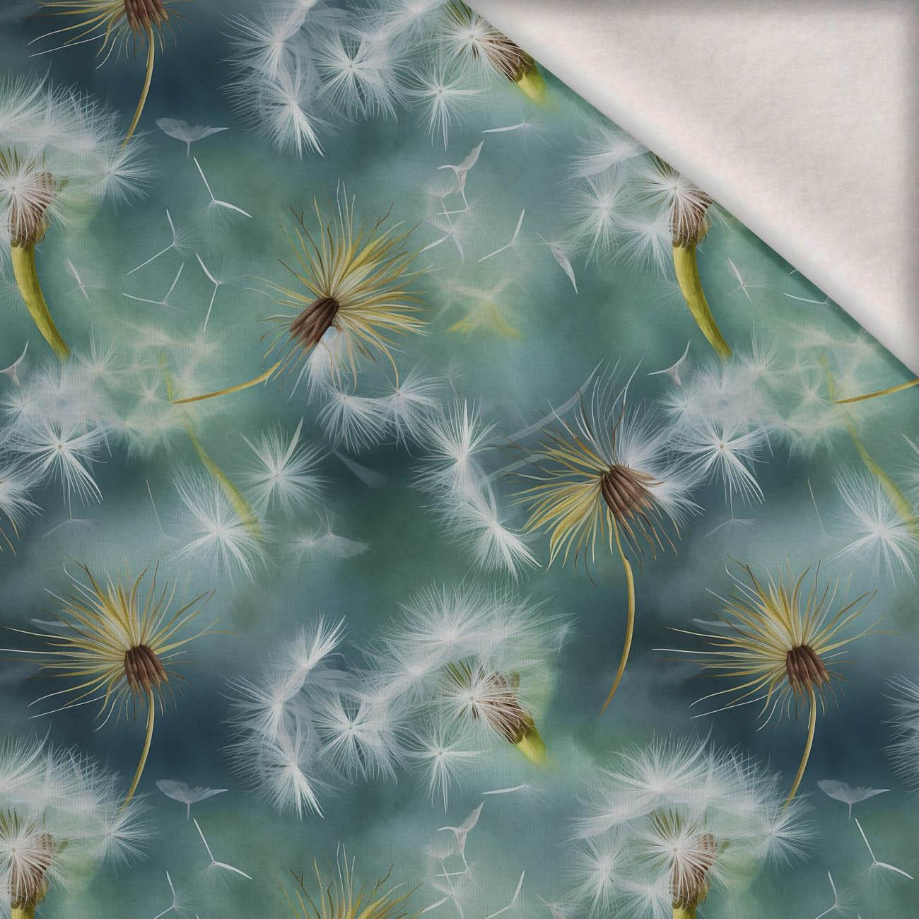 WATERCOLOR DANDELION PAT. 2 - brushed knitwear with elastane ITY