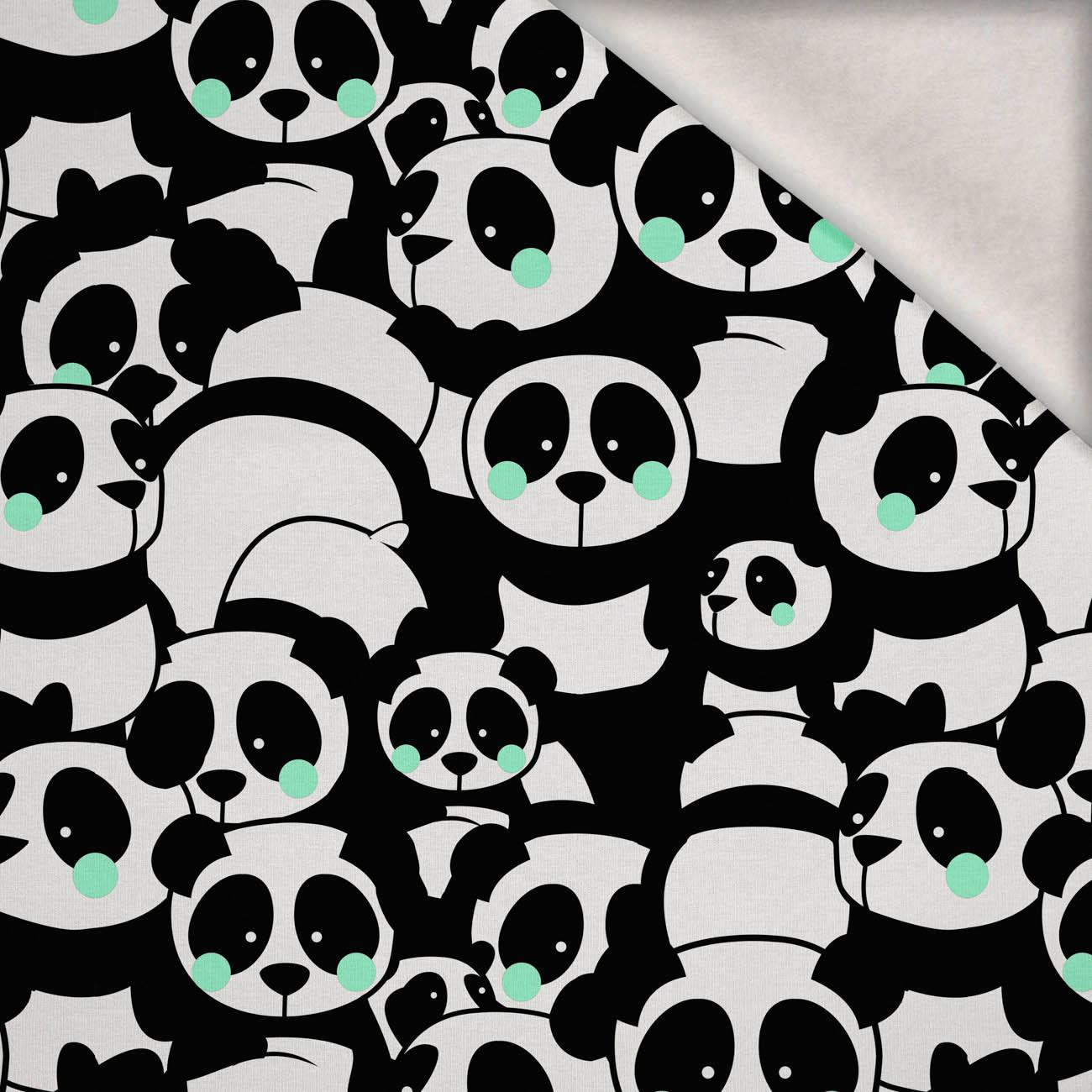 PANDAS / mint  - brushed knitwear with elastane ITY