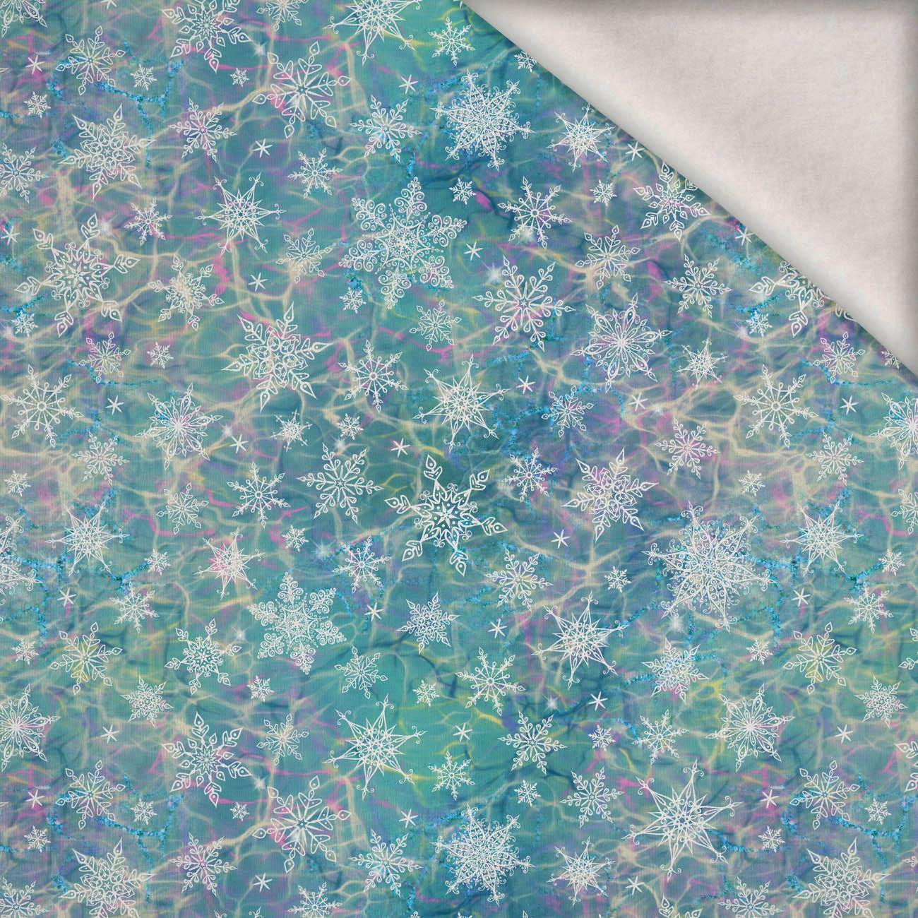 SNOWFLAKES PAT. 2 / RAINBOW OCEAN pat. 2 - brushed knitwear with elastane ITY