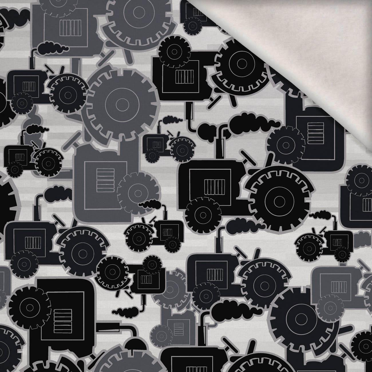 TRACTORS / gray - brushed knitwear with elastane ITY