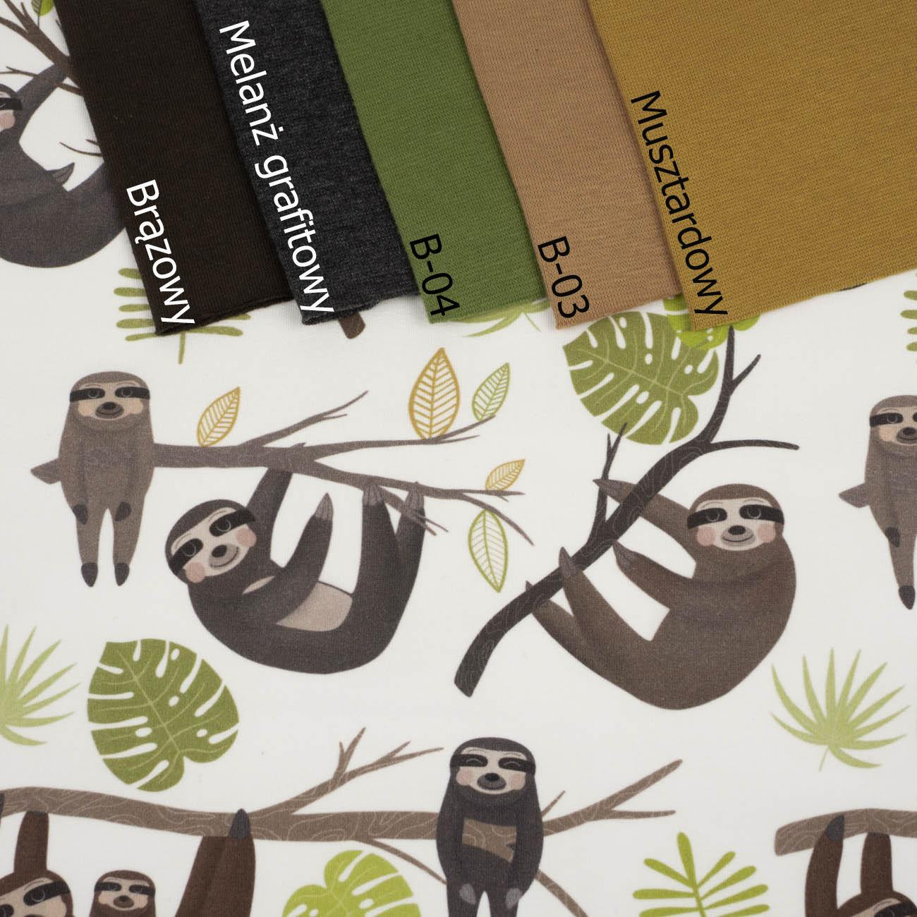 SLOTHS / mosteras (SLOTHS) / white - looped knit fabric