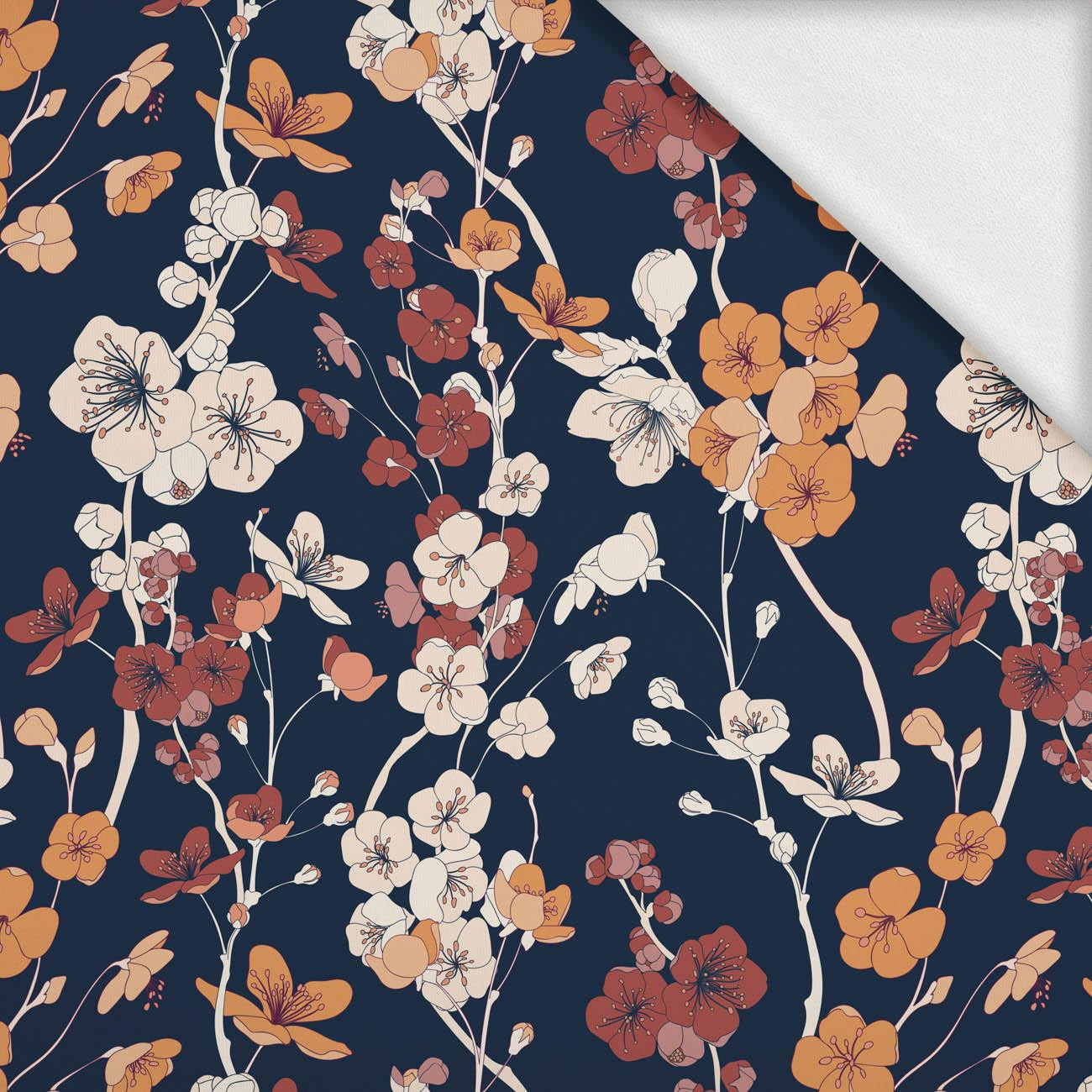 46cm JAPANESE GARDEN pat. 2 (JAPAN)  - looped knit fabric with elastane ITY