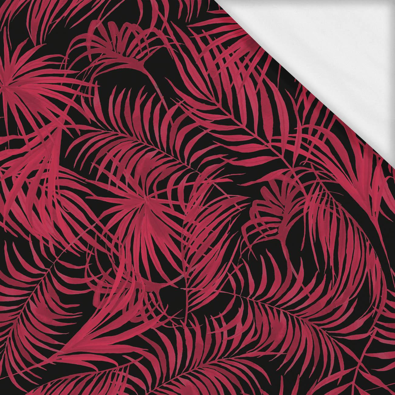 50cm PALM LEAVES pat. 4 / viva magenta- single jersey with elastane ITY