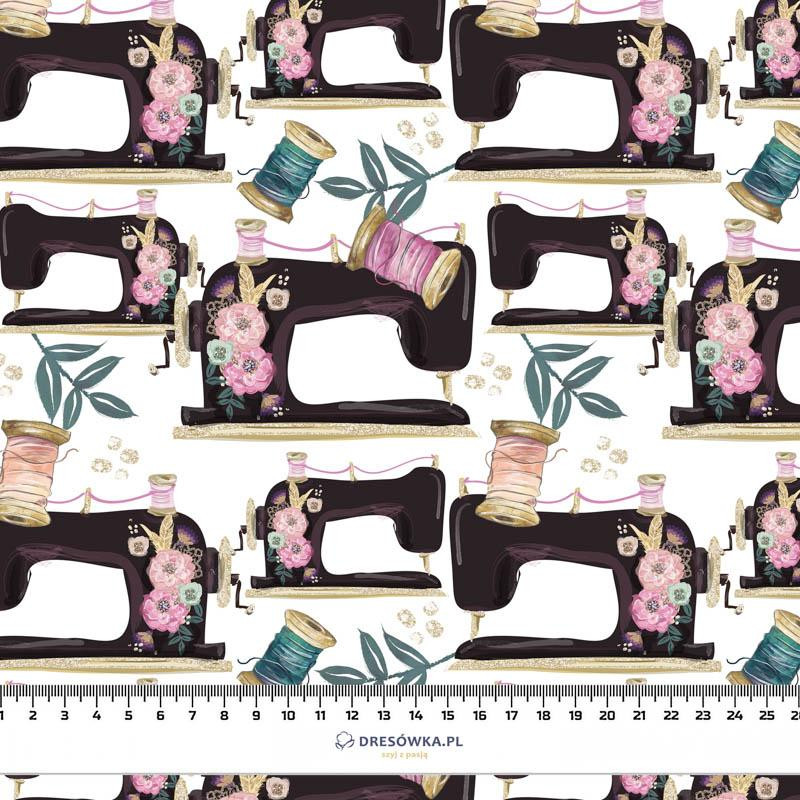RETRO SEWING MACHINES pat. 2 - Cotton woven fabric