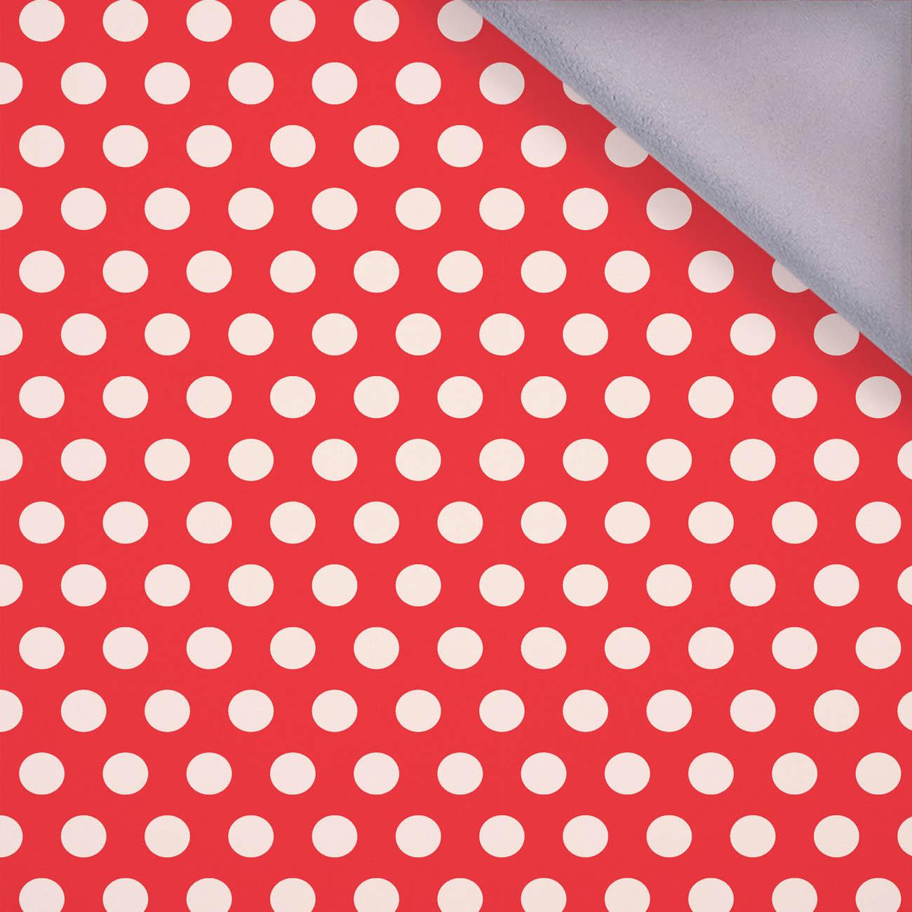 WHITE DOTS / red - softshell