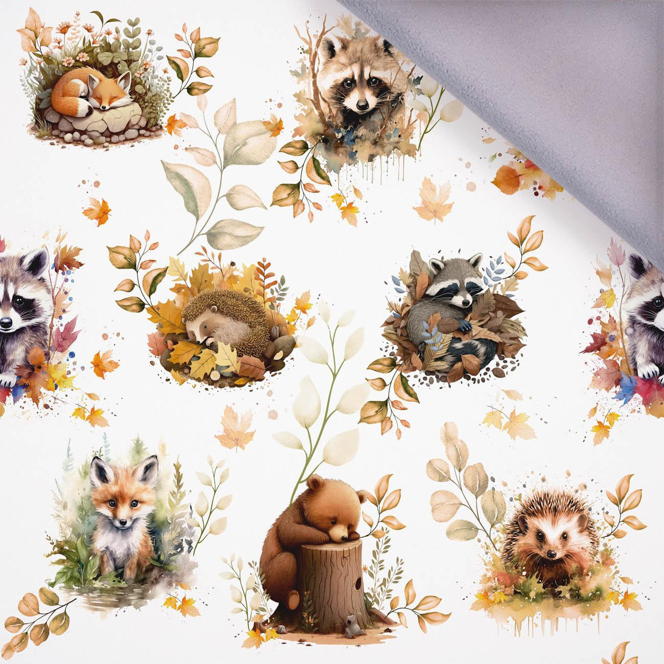 AUTUMN ANIMALS / white - softshell