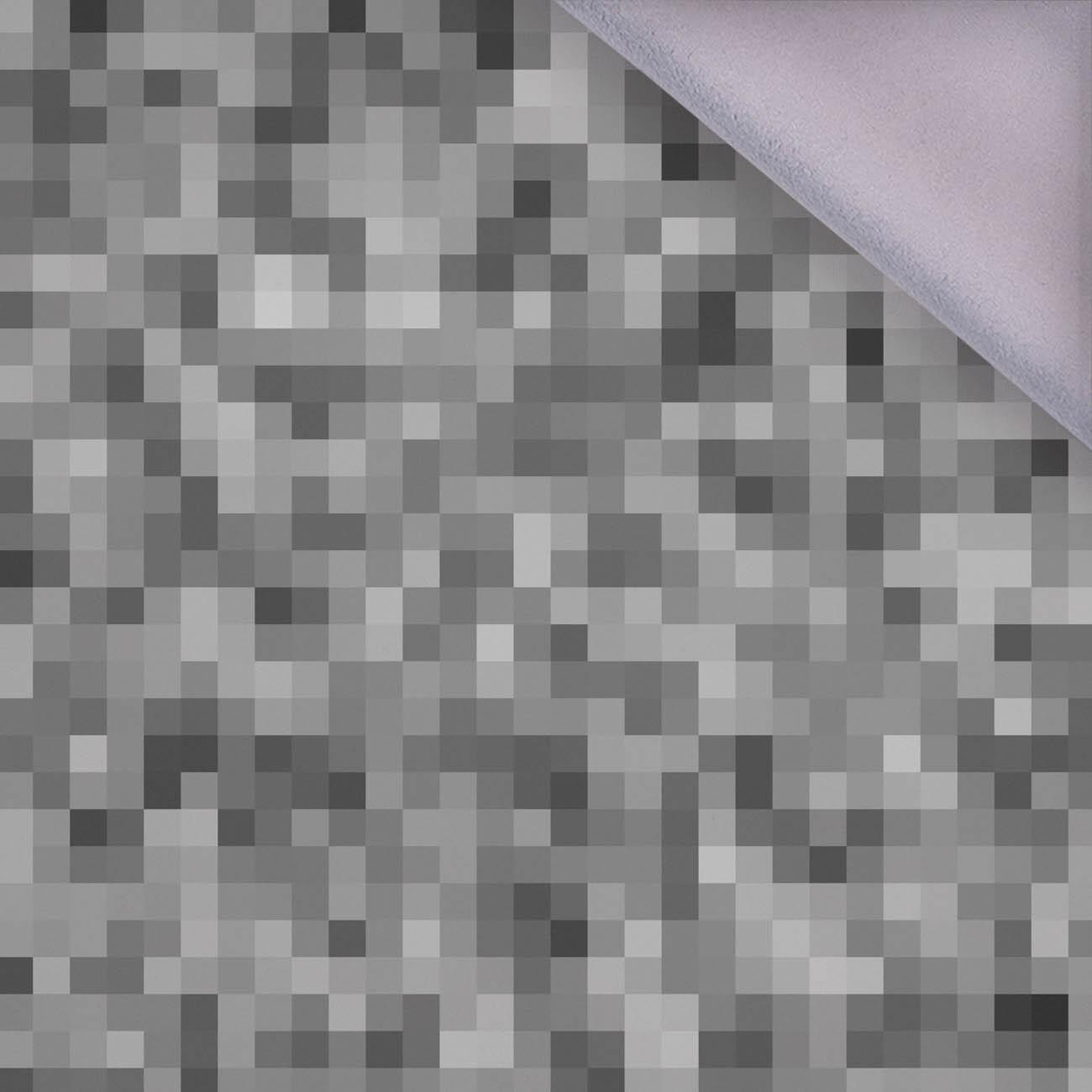 PIXELS pat. 2 / grey - softshell