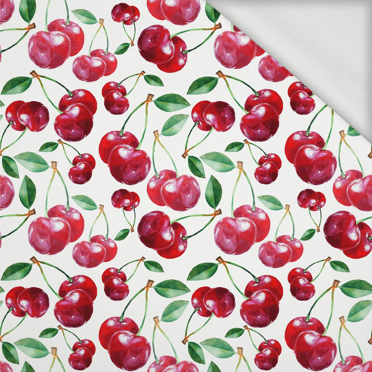 CHERRIES / PAT. 5 - looped knit fabric