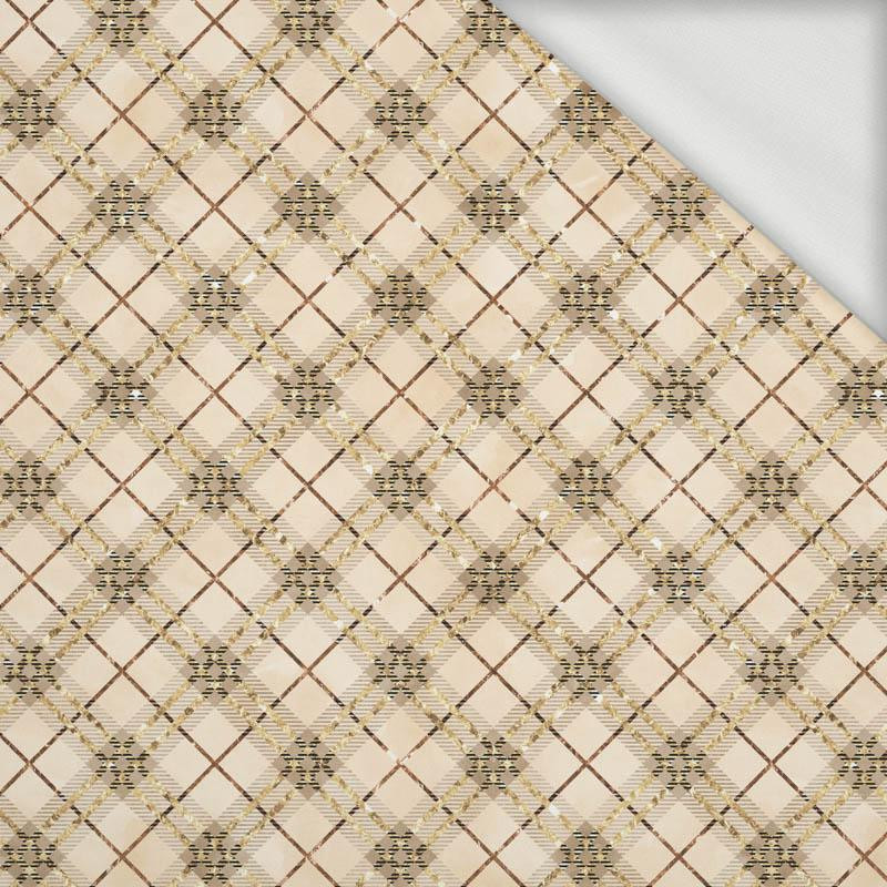 FOREST DIAMONDS pat. 3 (AUTUMN IN THE FOREST) - looped knit fabric