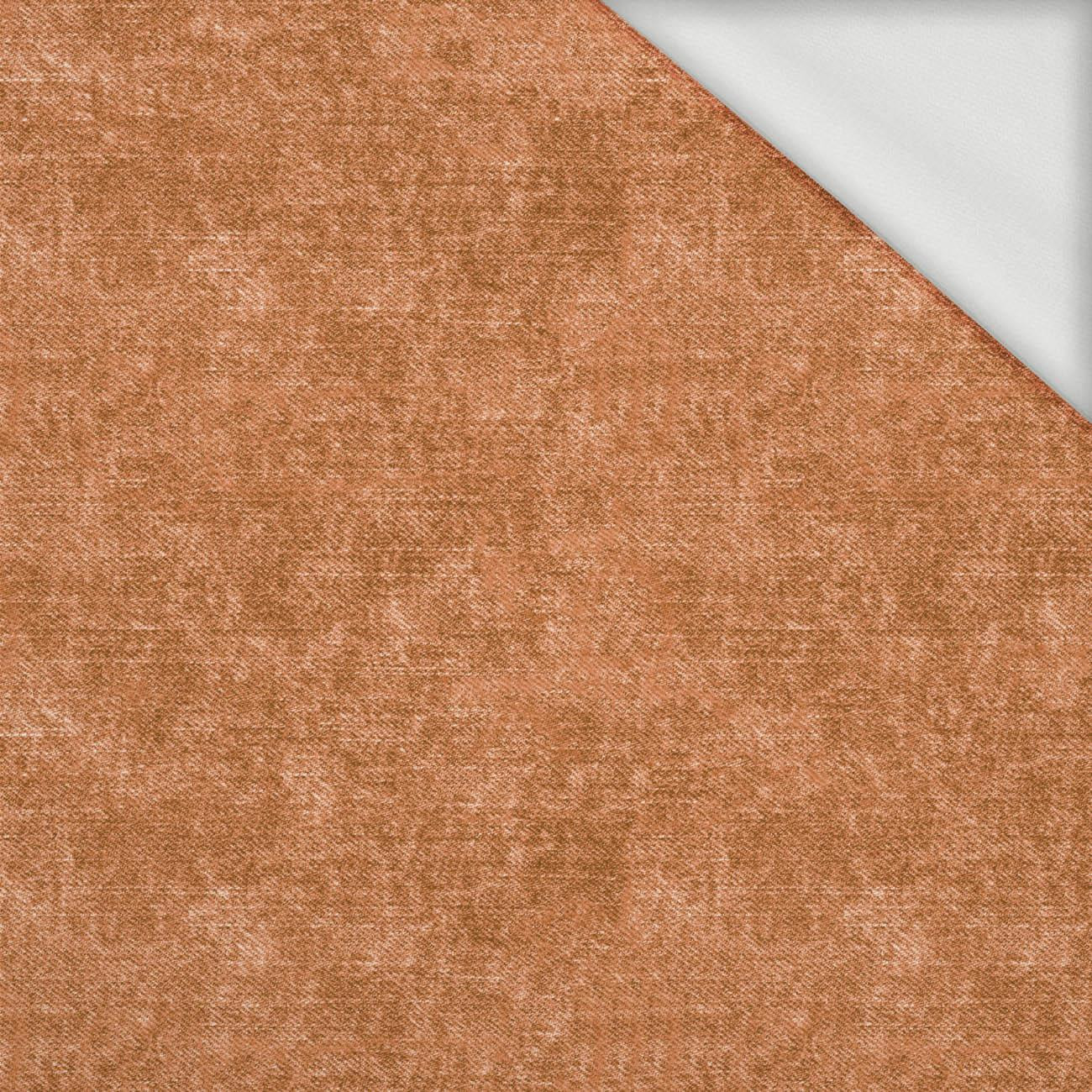 ACID WASH / CARAMEL  - looped knit fabric