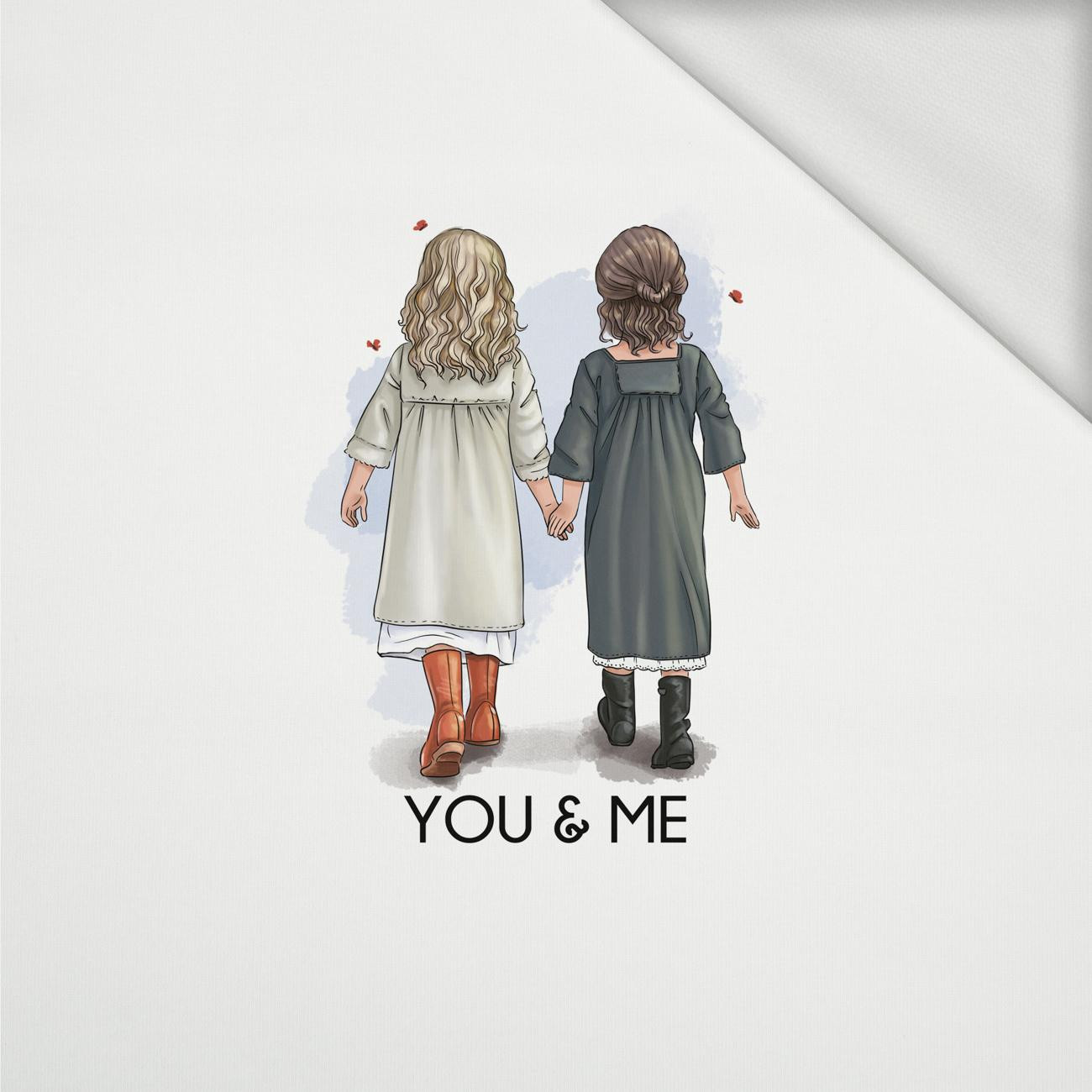 YOU & ME / girls - panel (60cm x 50cm) looped knit