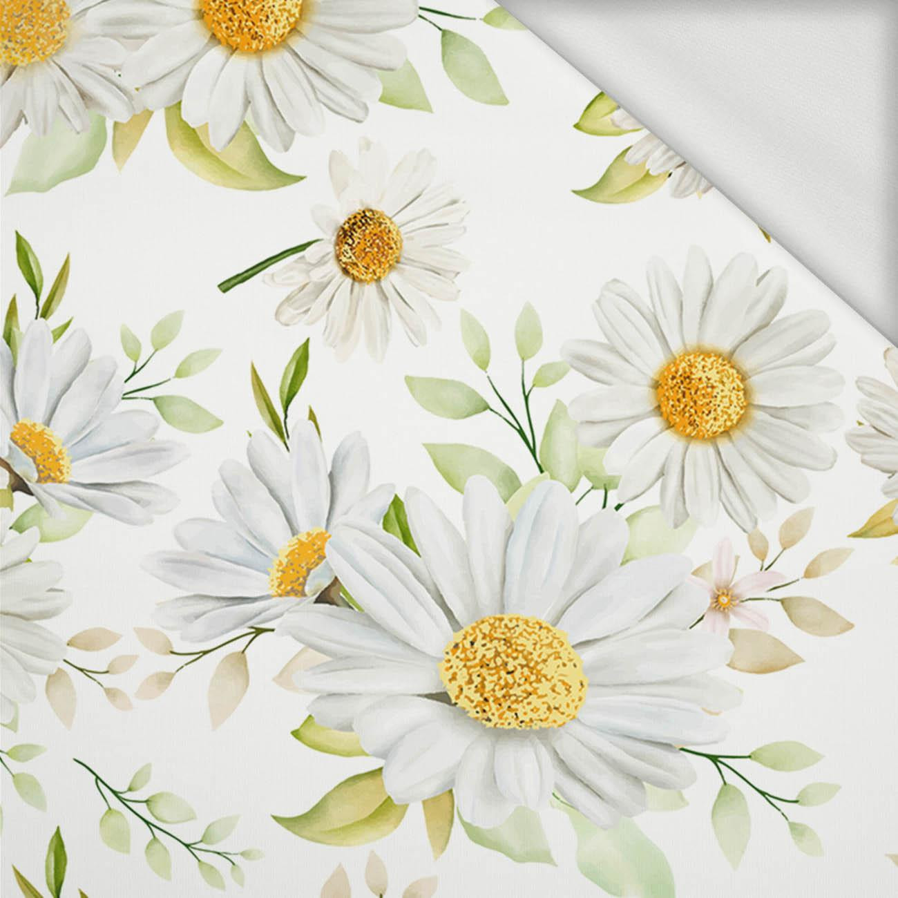 PASTEL DAISIES PAT. 1 - looped knit fabric