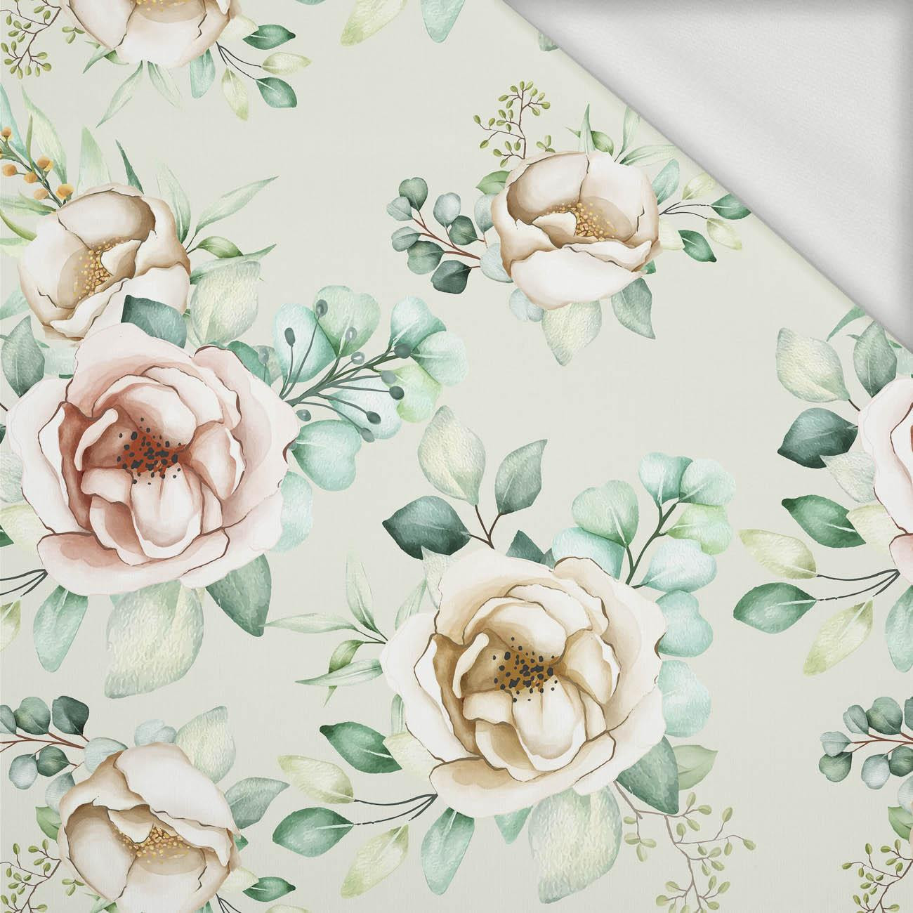 PEONIES pat. 2 - looped knit fabric