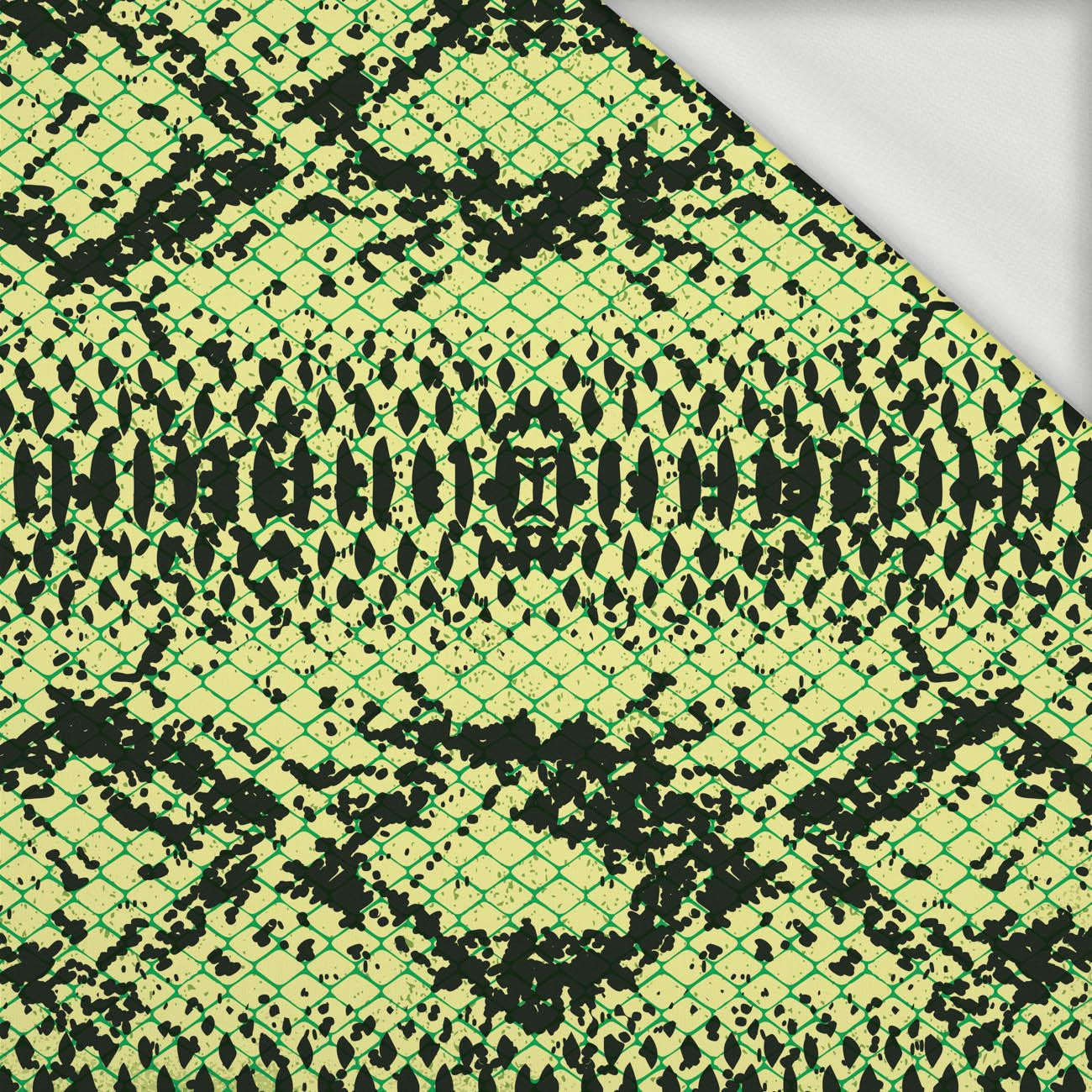 SNAKE'S SKIN PAT.1 / green - looped knit fabric
