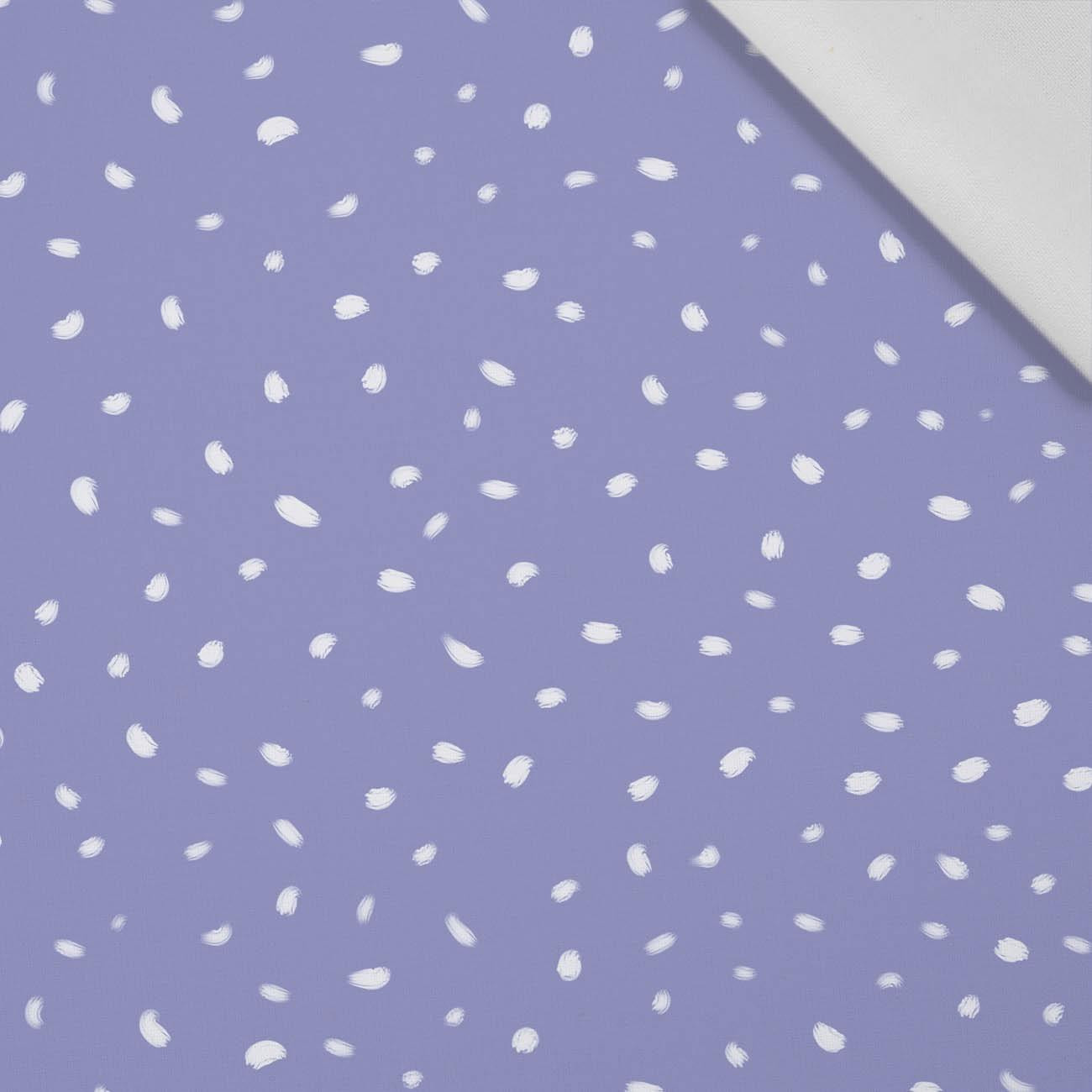 WHITE TRACES (Very Peri) - Cotton woven fabric