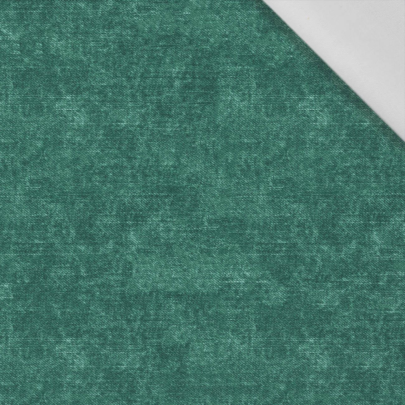 ACID WASH / BOTTLE GREEN - Cotton woven fabric