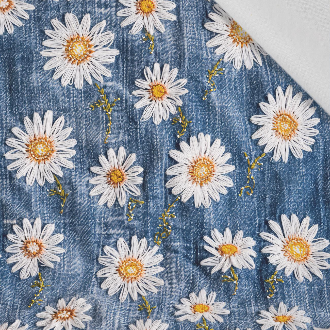 DAISIES DENIM IMITATION PAT. 2 - Cotton woven fabric