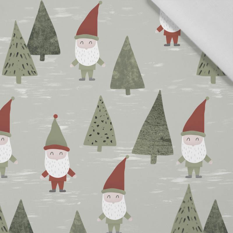DWARFS IN THE FOREST (FOREST DWARFS) /LIGHT KHAKI - Cotton woven fabric