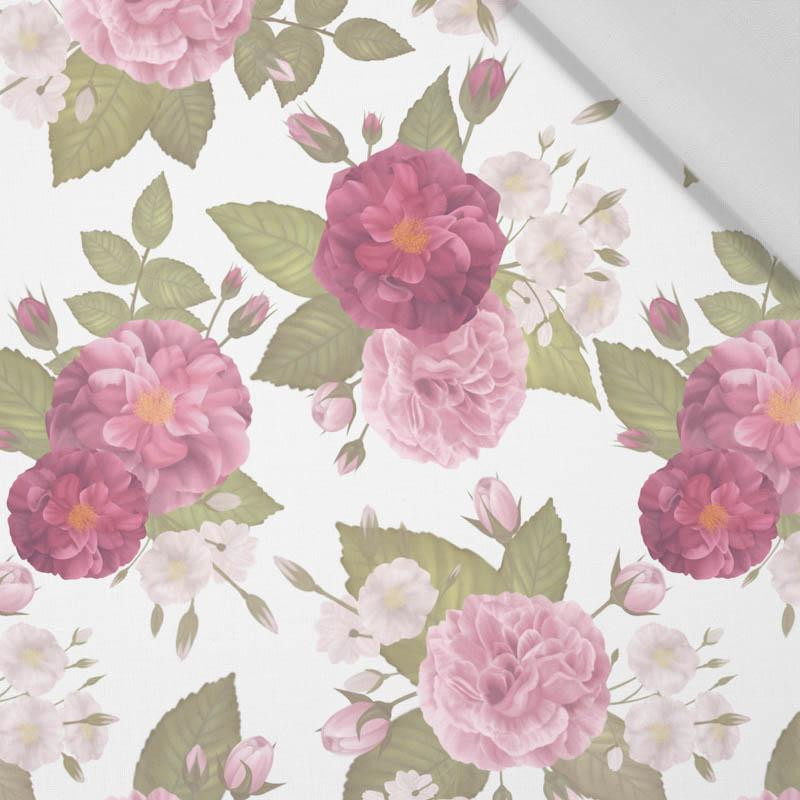 ROSE GARDEN / white - Cotton woven fabric