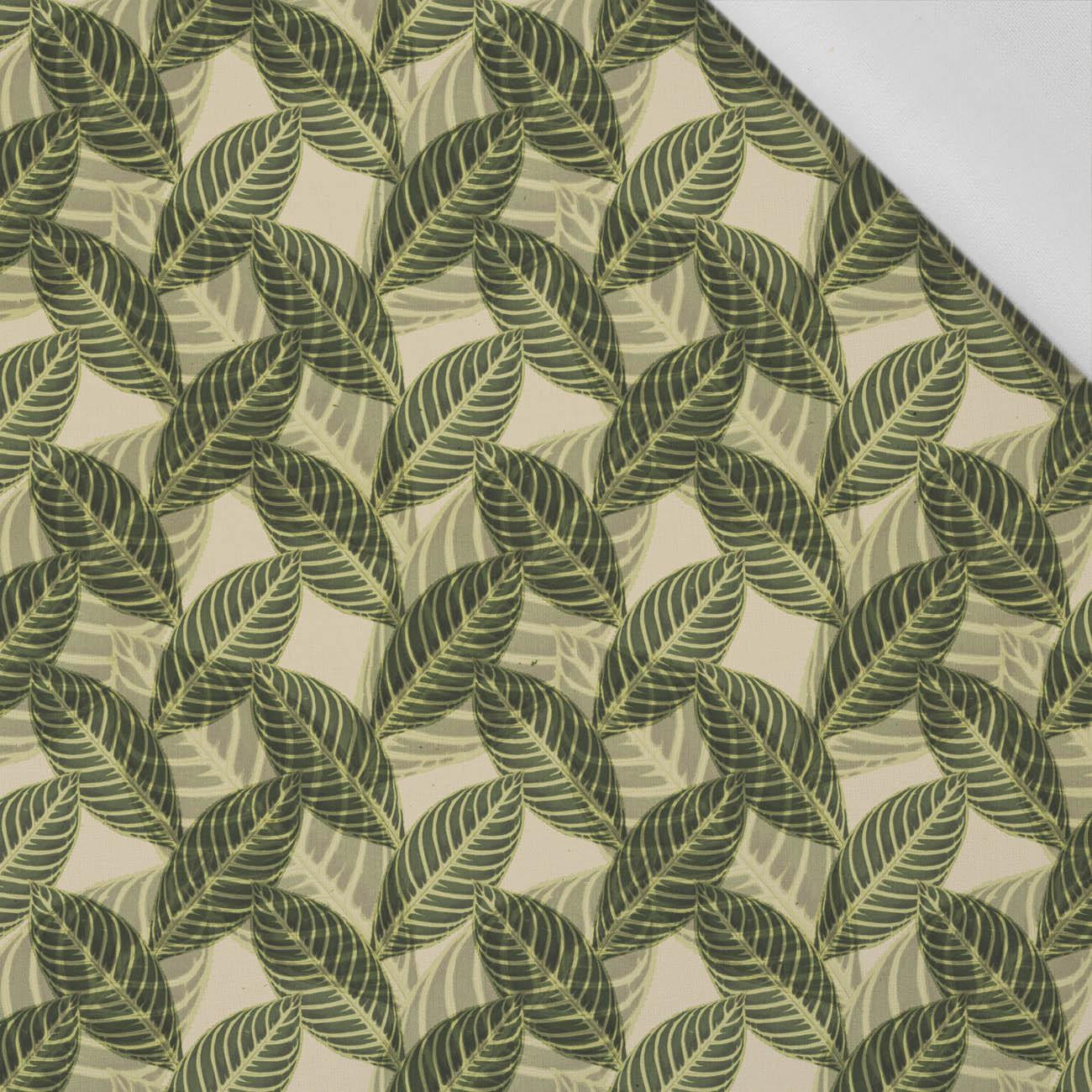 PARADISE LEAVES pat. 3 (SAFARI) - Cotton woven fabric