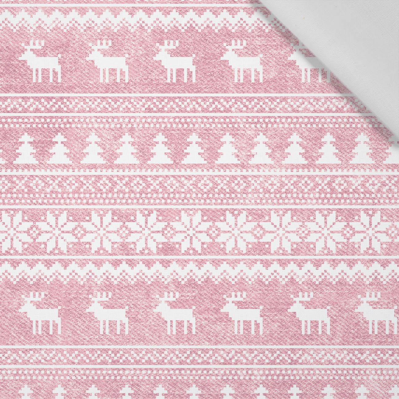 REINDEERS PAT. 2 / ACID WASH ROSE QUARTZ - Cotton woven fabric