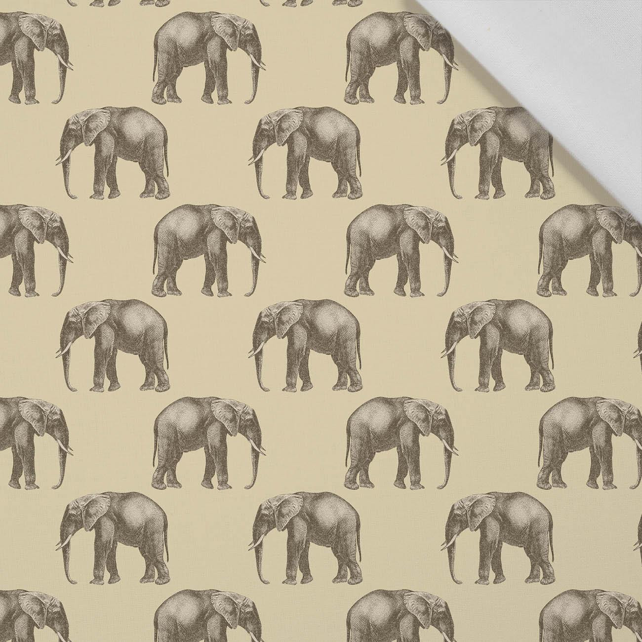 ELEPHANTS (SAFARI) - Cotton woven fabric