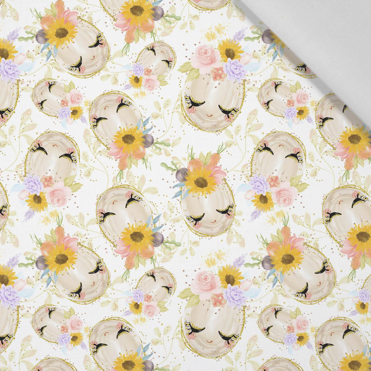 SLEEPING EASTER EGGS (CUTE BUNNIES) - Cotton woven fabric