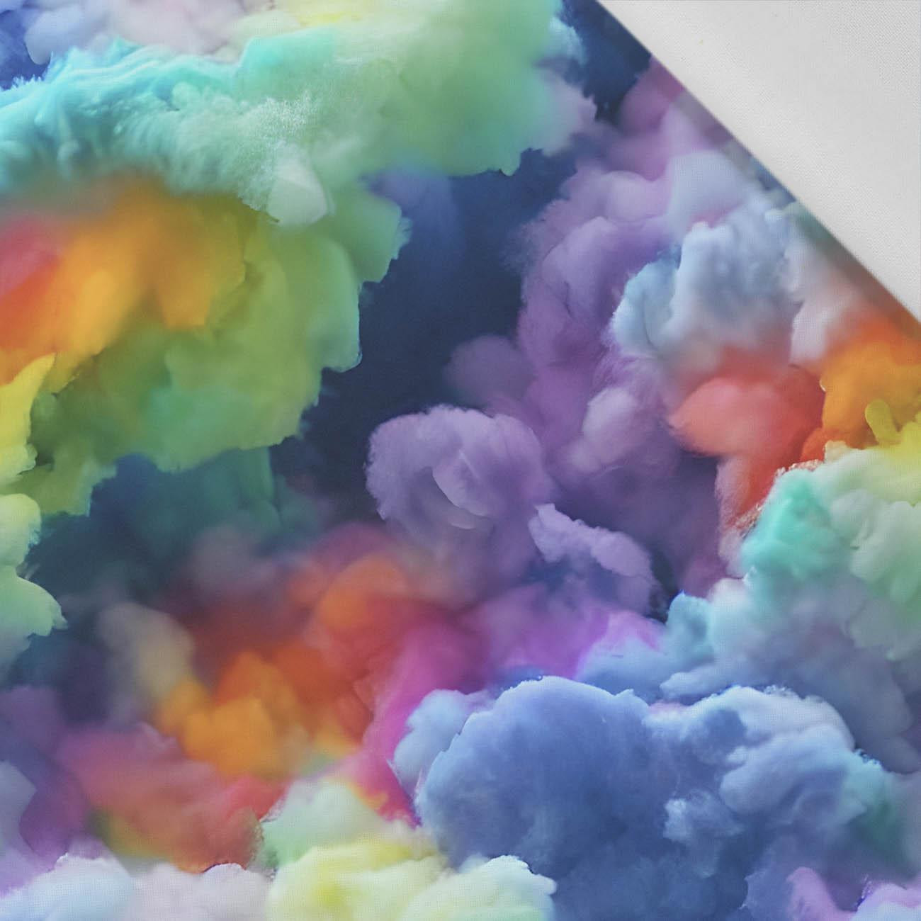 RAINBOW CLOUDS - Cotton woven fabric