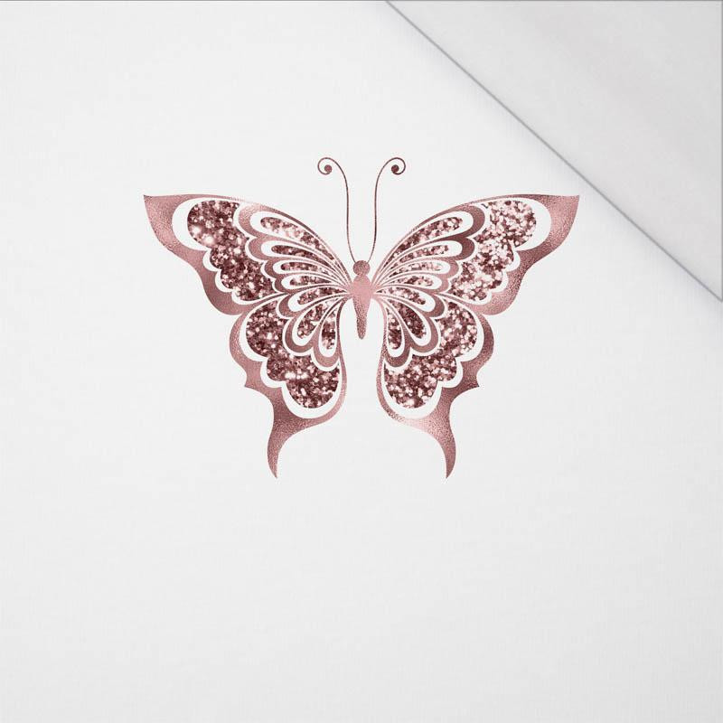 BUTTERFLY pat. 4 (GLITTER BUTTERFLIES) - SINGLE JERSEY PANEL 75cm x 80cm