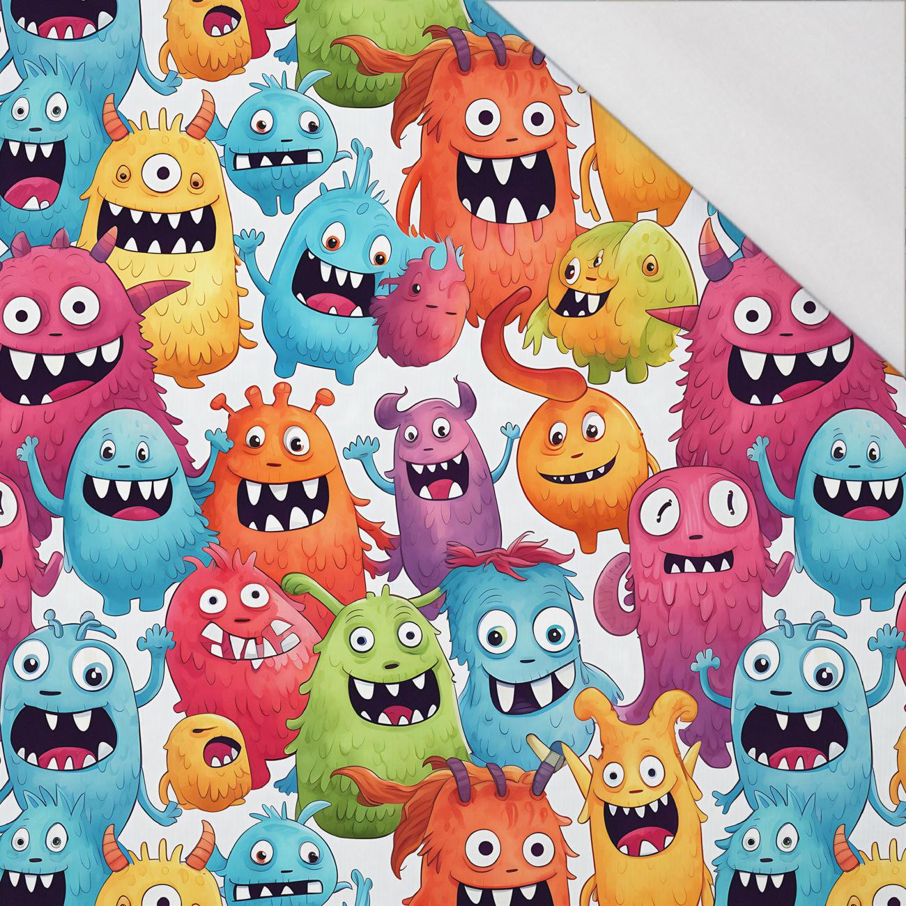 FUNNY MONSTERS PAT. 4 - single jersey 