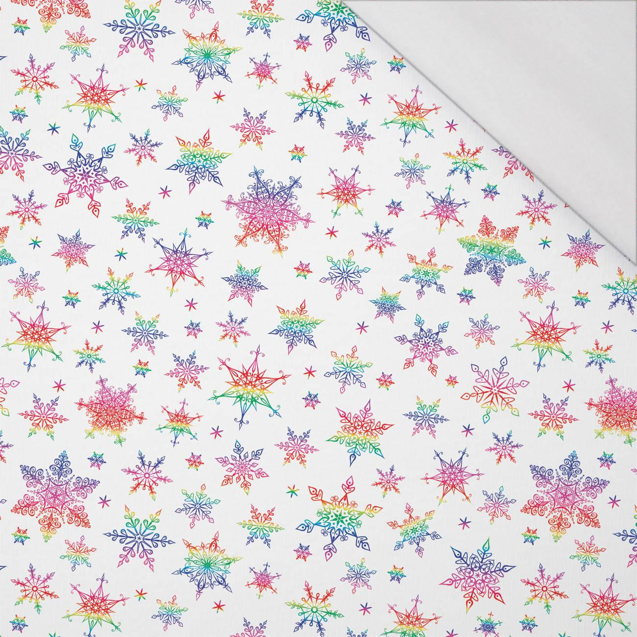 RAINBOW SNOWFLAKES PAT. 2 - single jersey with elastane 