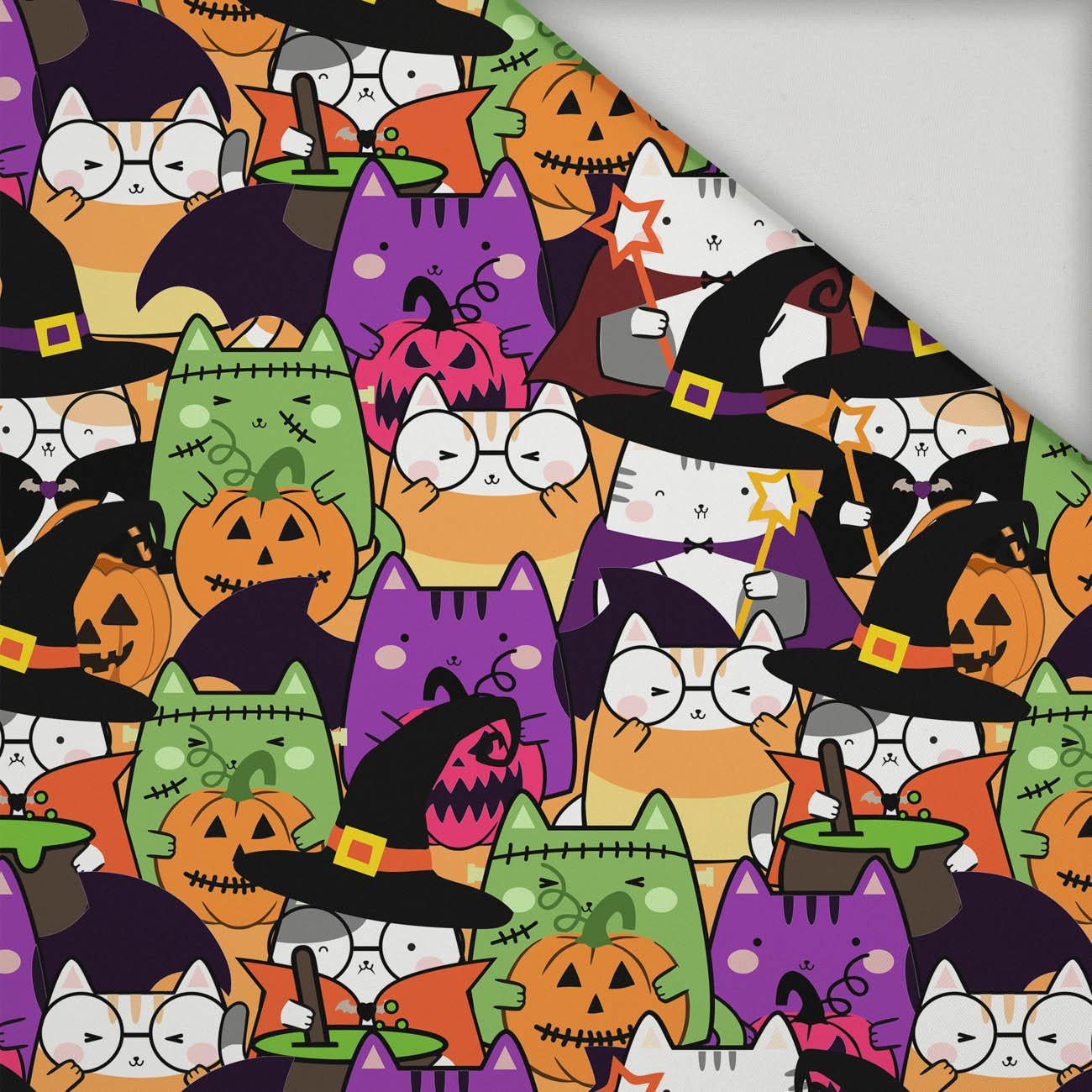 HALLOWEEN CATS PAT. 2 - quick-drying woven fabric