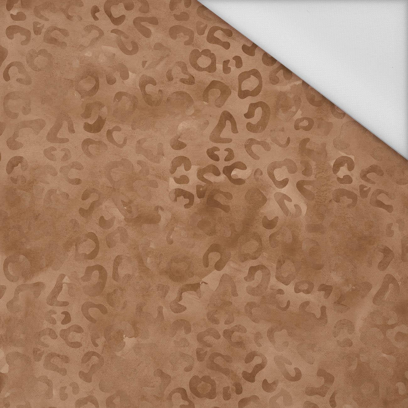 SPOTS / modern mint (SNOW LEOPARDS) - Waterproof woven fabric